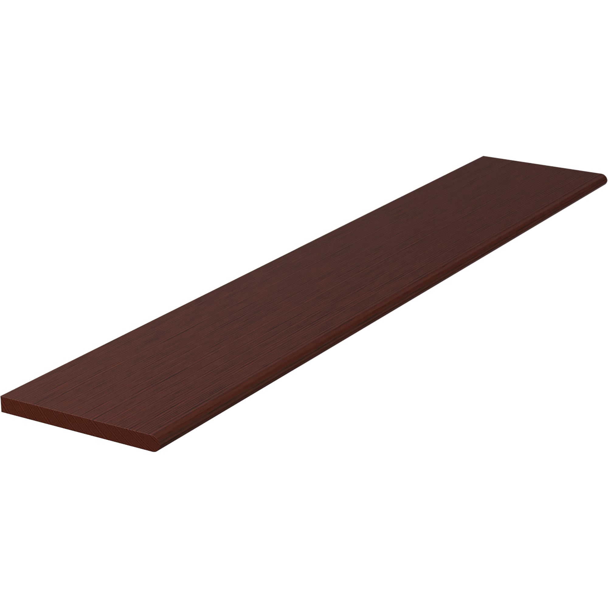 L.J. Smith Stair Systems 807011X60-MH 60-in x 11.5-in x 1-in Brown Mahogany No return Bullnose Stair Tread