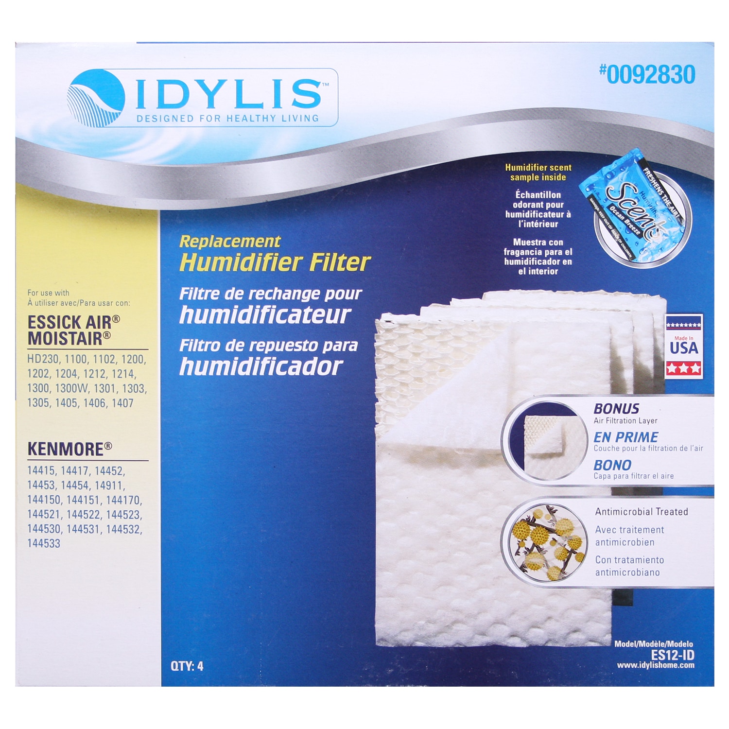 Idylis ES12-ID Replacement Humidifier Filter