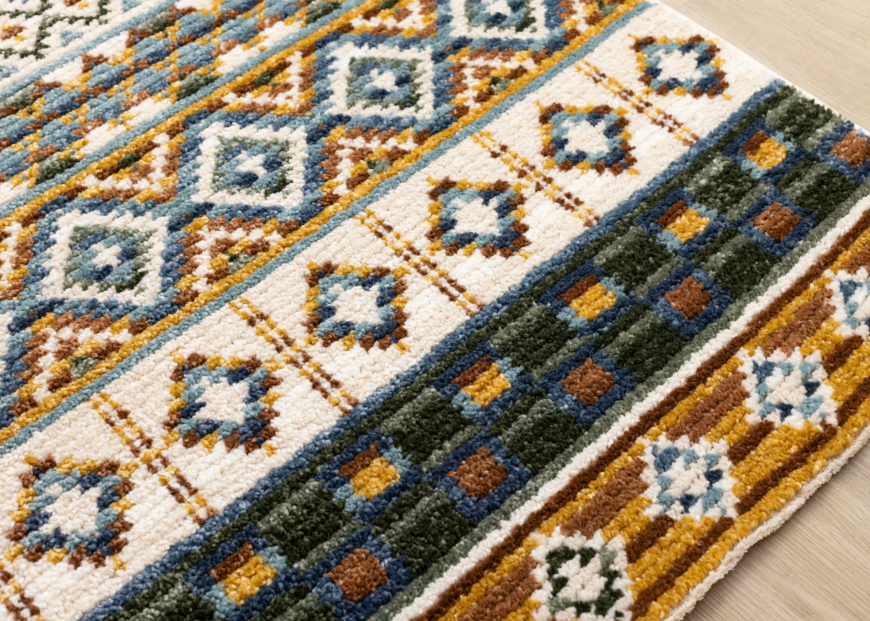 Rug Branch 5' x 8' Tribal Southwestern Indoor Area Rug Cream Cream ...