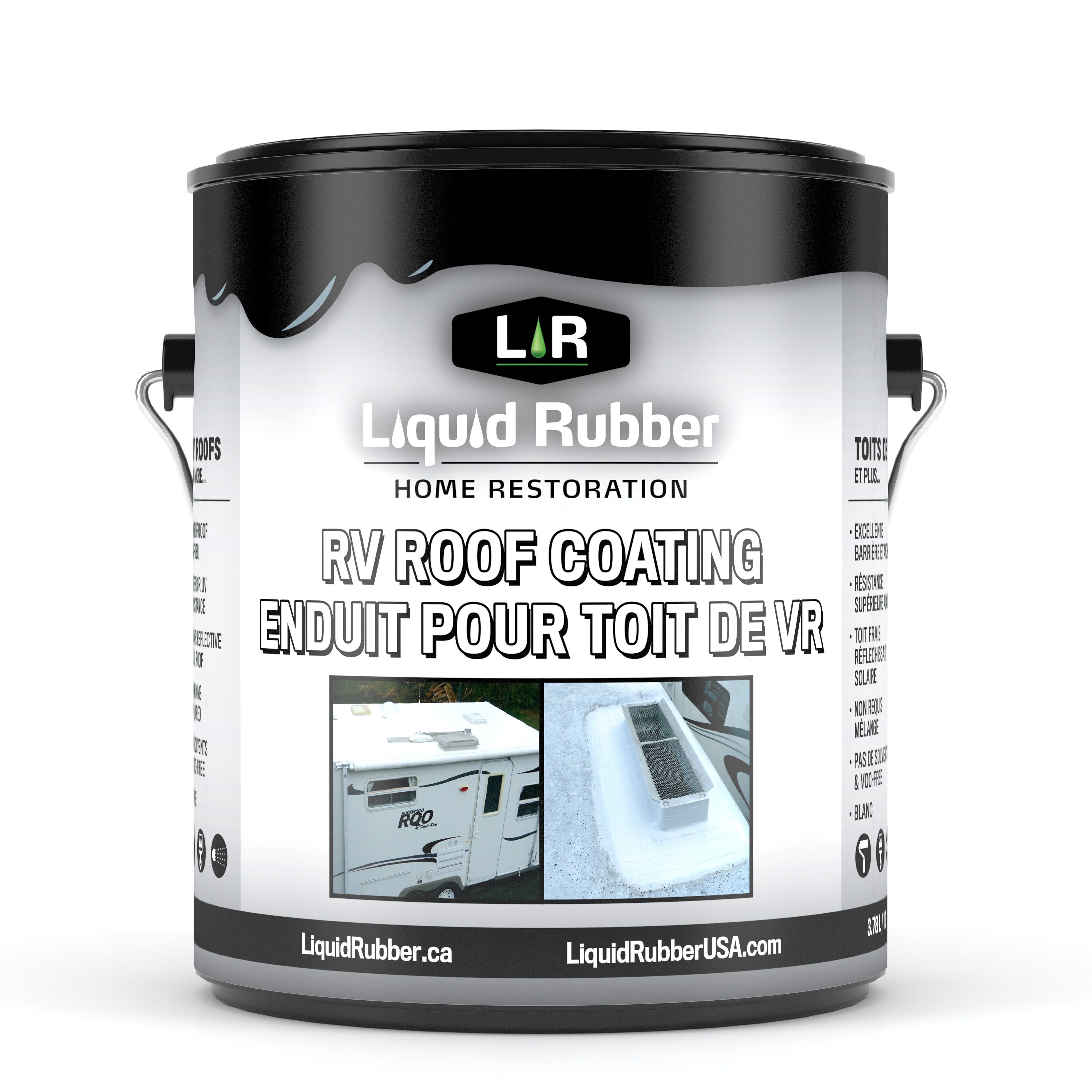 Liquid Rubber 128fl oz White Dip Waterproof Rubberized Coating in the Rubberized Coatings