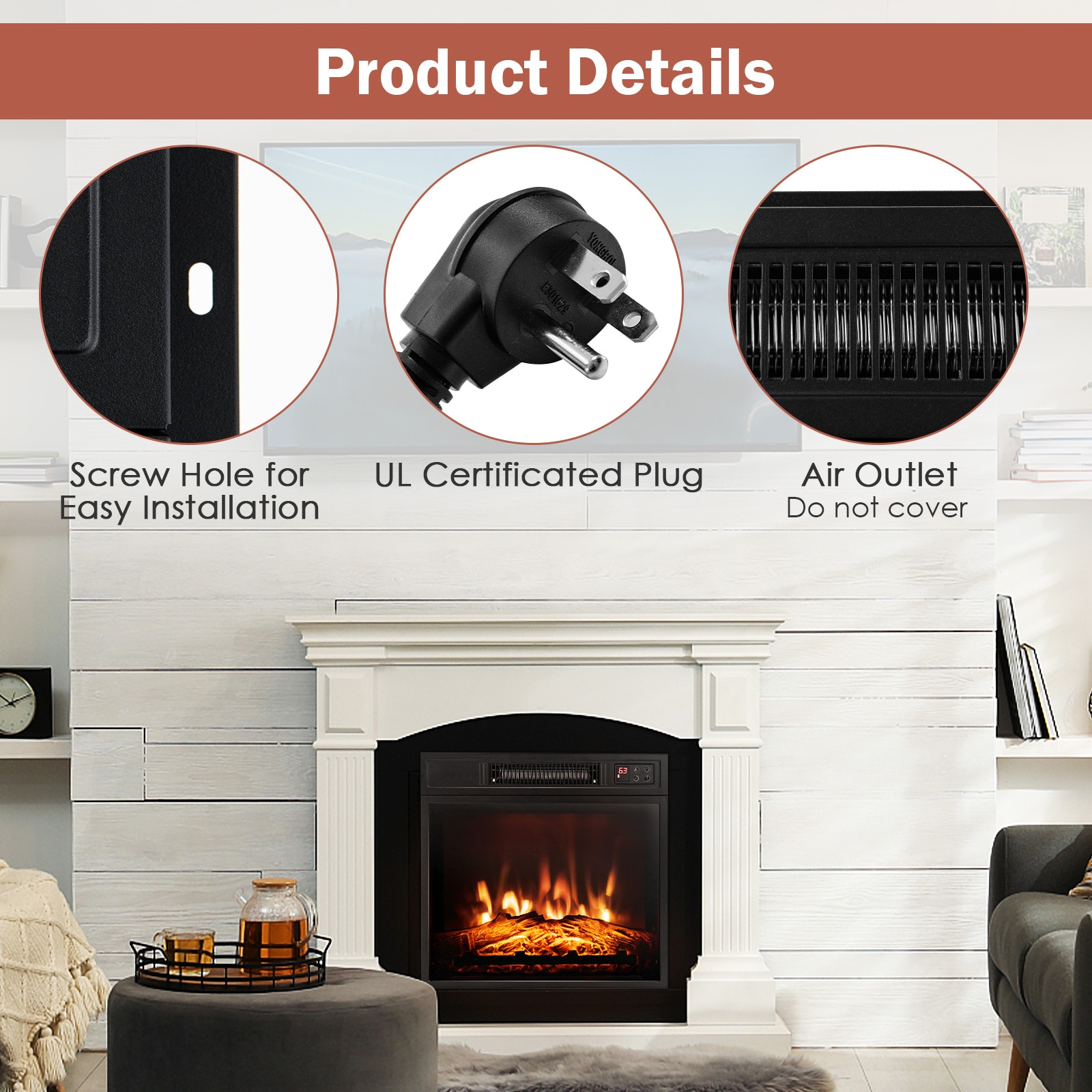 SUGIFT LW018SUGHY1369 Electric-Fireplace-Fireboxes - View #3