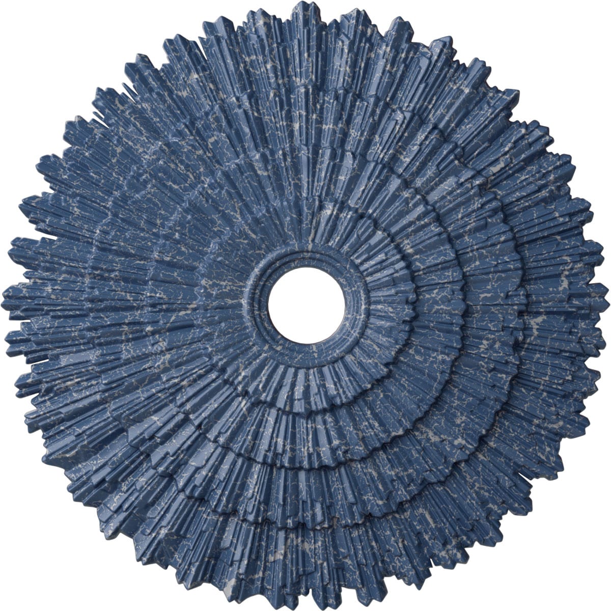Ekena Millwork CM24ENAMC Eryn 24.75-in W x 24.75-in L Painted Americana Crackle Polyurethane Whole Ceiling Medallion