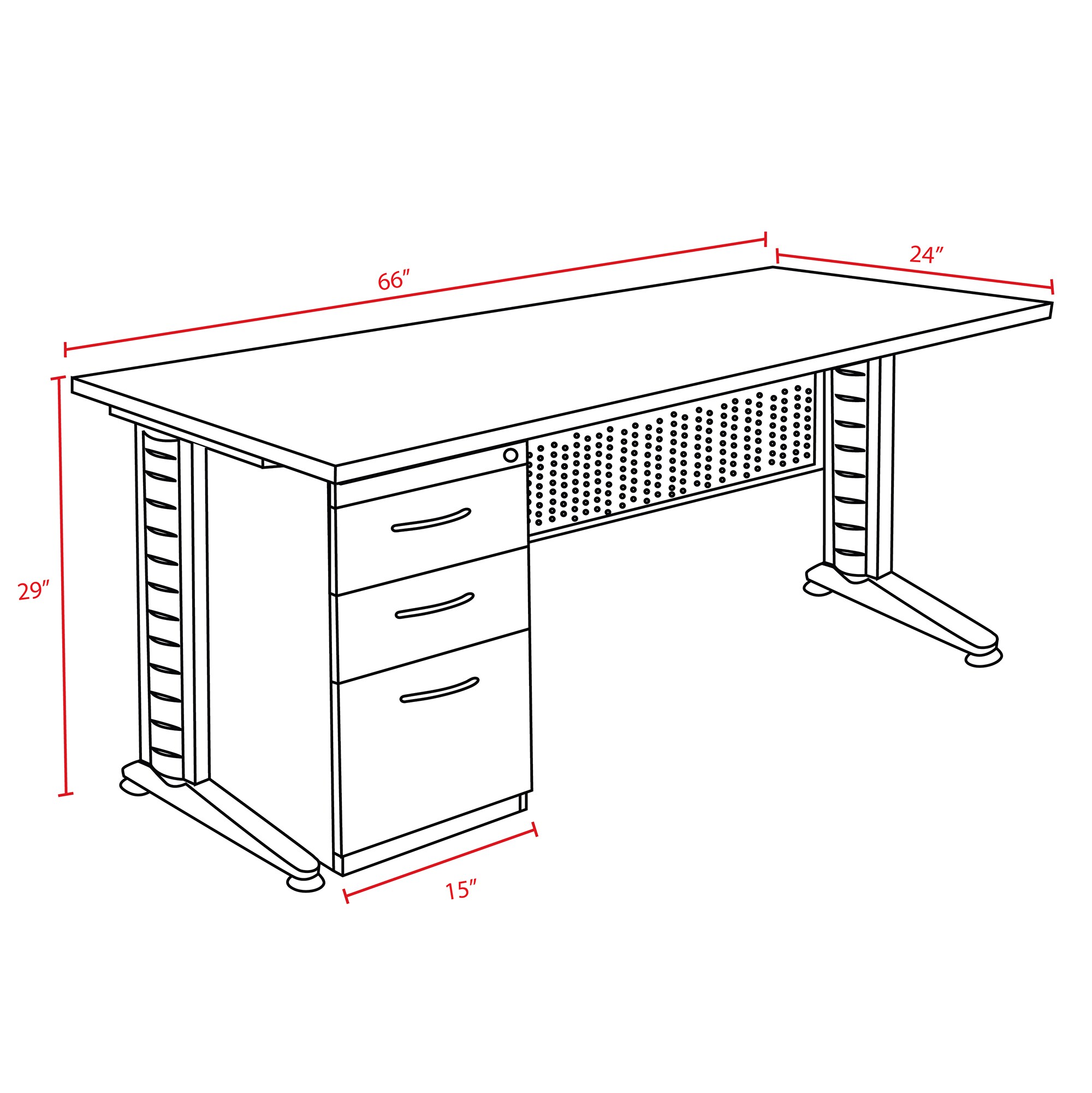 Regency MSP6624PL desks - View #8