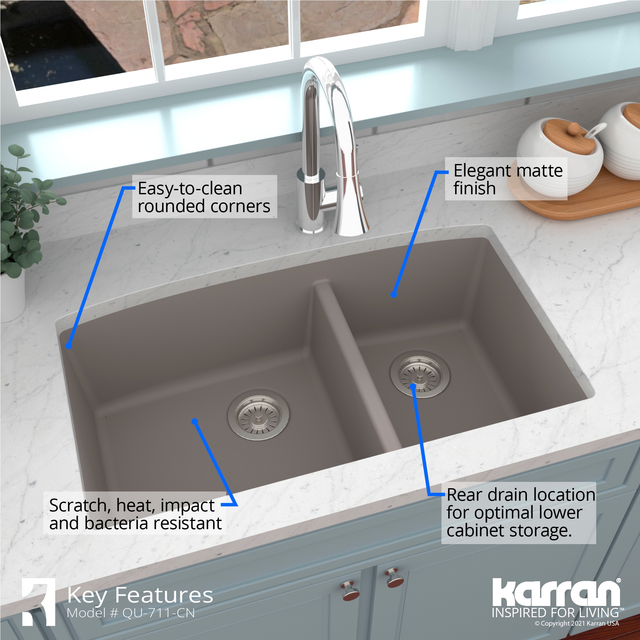 Karran QU-711-CN Kitchen-Sinks - View #7