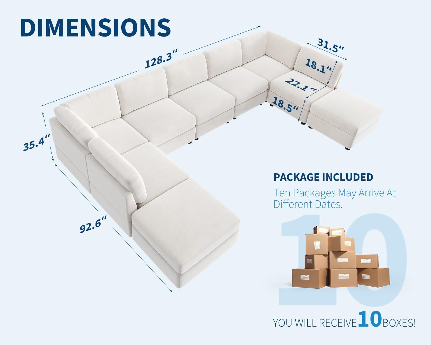 Qeetex EX-VAM-33HEKLM8 Sofas-Loveseats - View #2