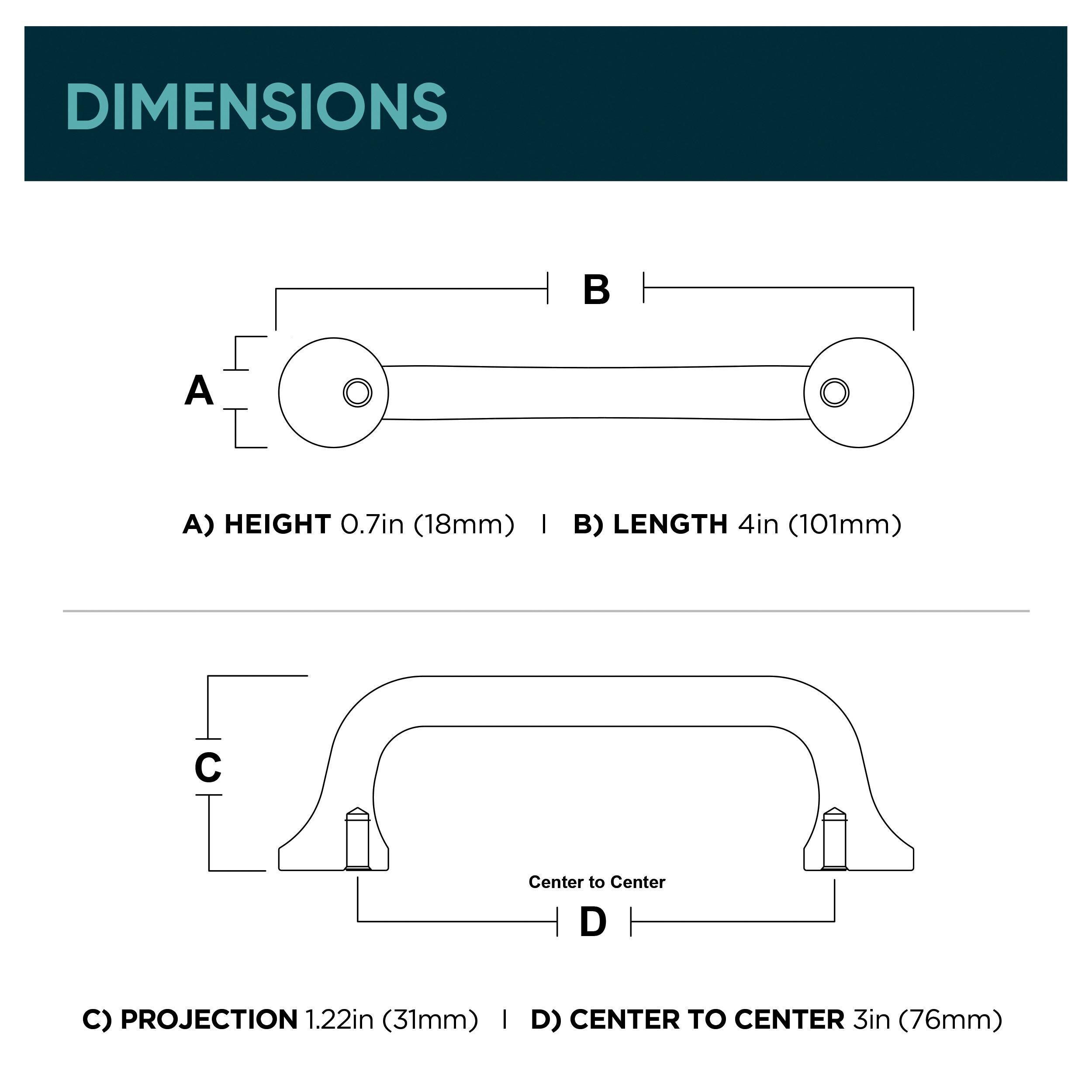 Origin 21 P48065W-CZ-CP Cabinet-Pulls - View #7