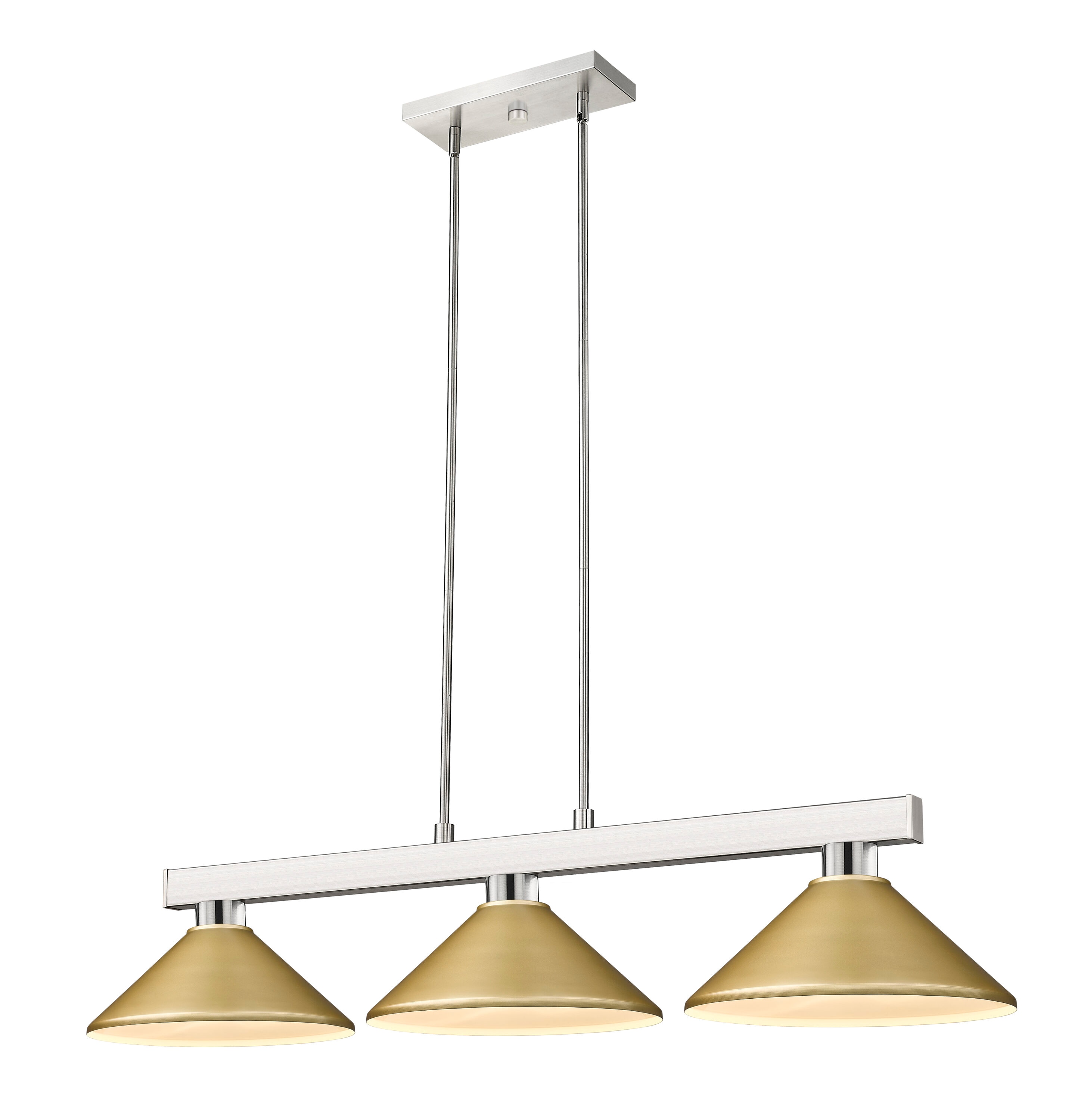 Z-Lite 152BN-MSG Cobalt Brushed Nickel Incandescent Medium base (E-26) Pool Table Lighting