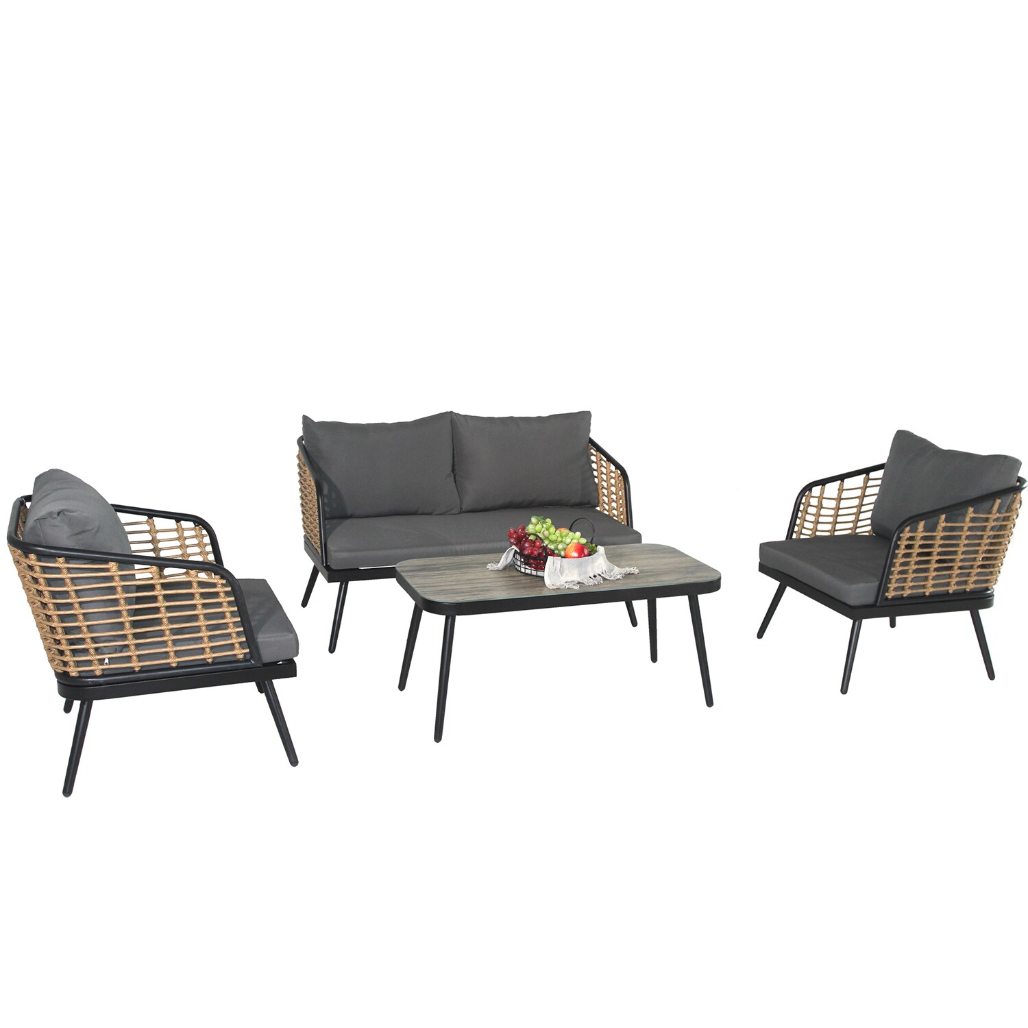 SINOFURN SYC540001GY Patio-Conversation-Sets - View #8