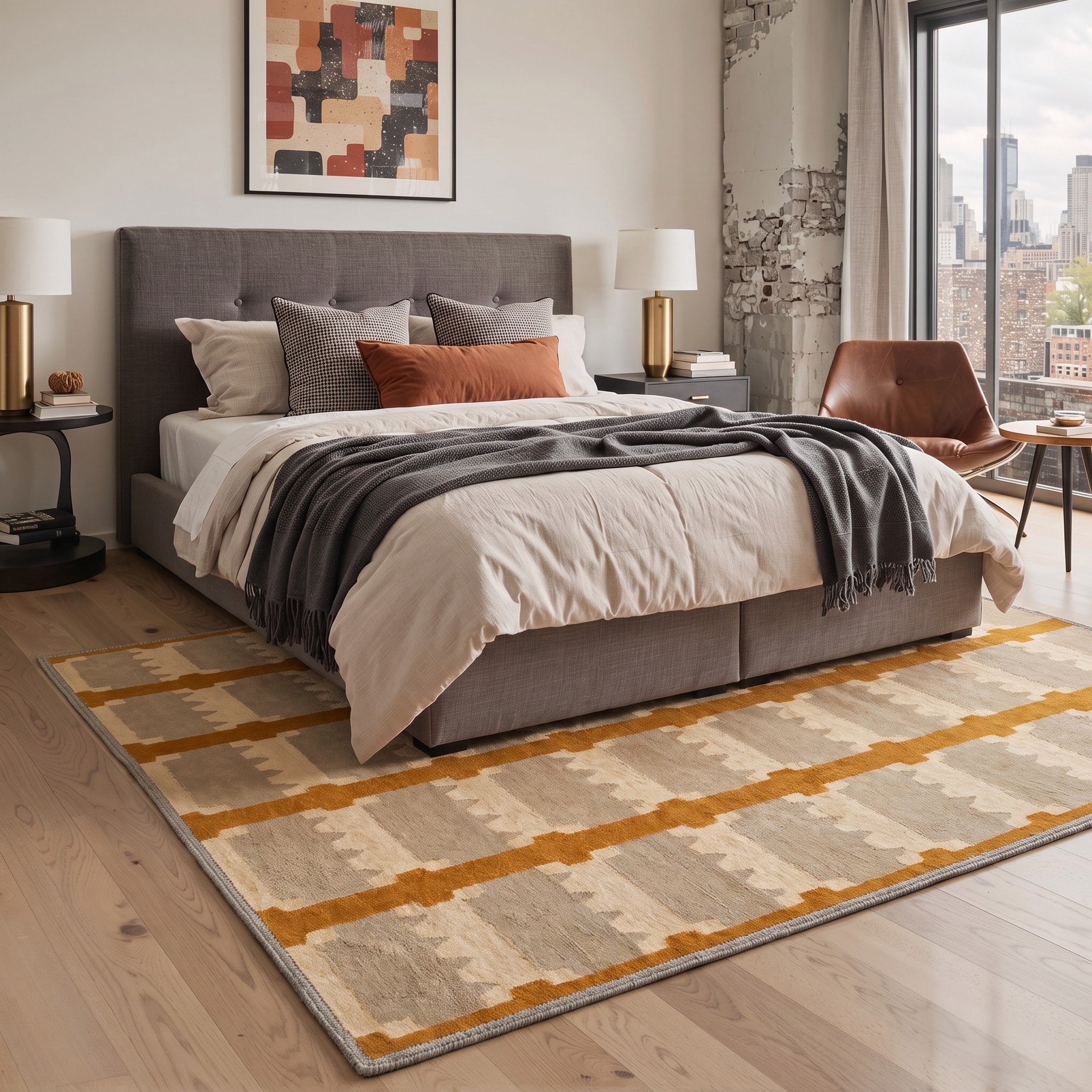 BAVNI ARC00048-SAFFRON-2X3 rugs - View #3