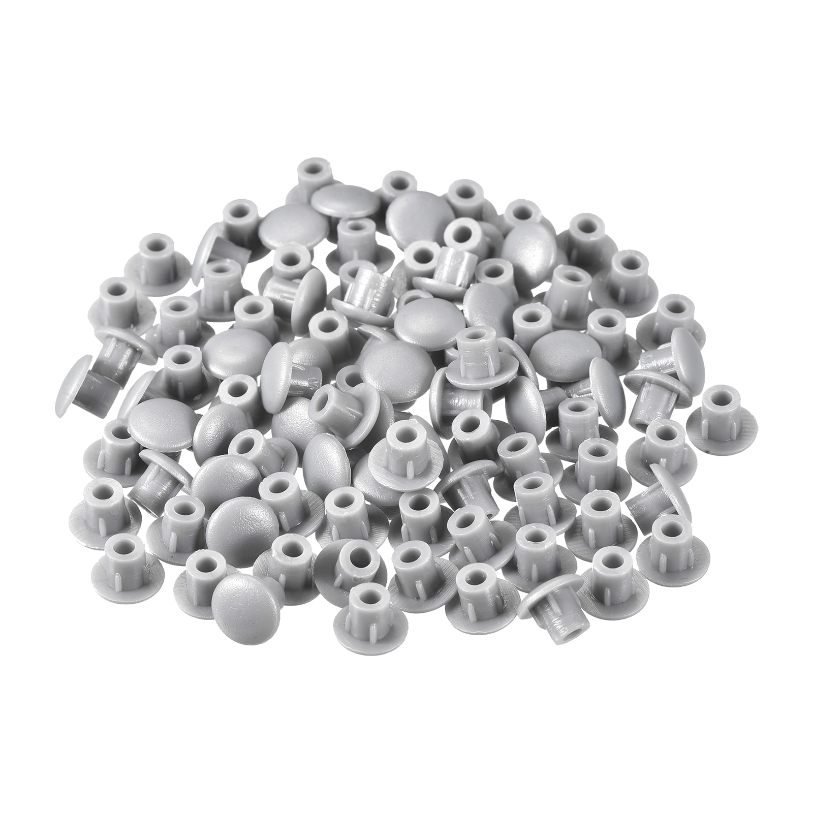 Unique Bargains Screw Hole Plugs 5mm(3/16inch) Dia PP Snap in Shelf Button Flush Type Caps for Furniture Cabinet Cupboard Gray 180pcs #S25072801UX0606