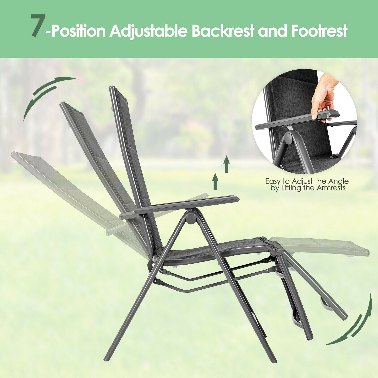 LIVIZA TDJ10103GR Beach-Camping-Chairs - View #7