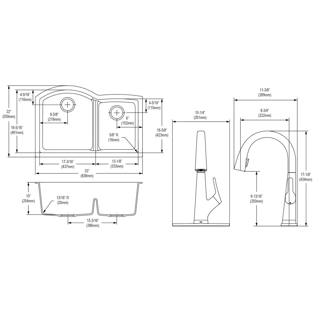 Elkay ELGHU3322RGSFLC Kitchen-Sinks - View #18