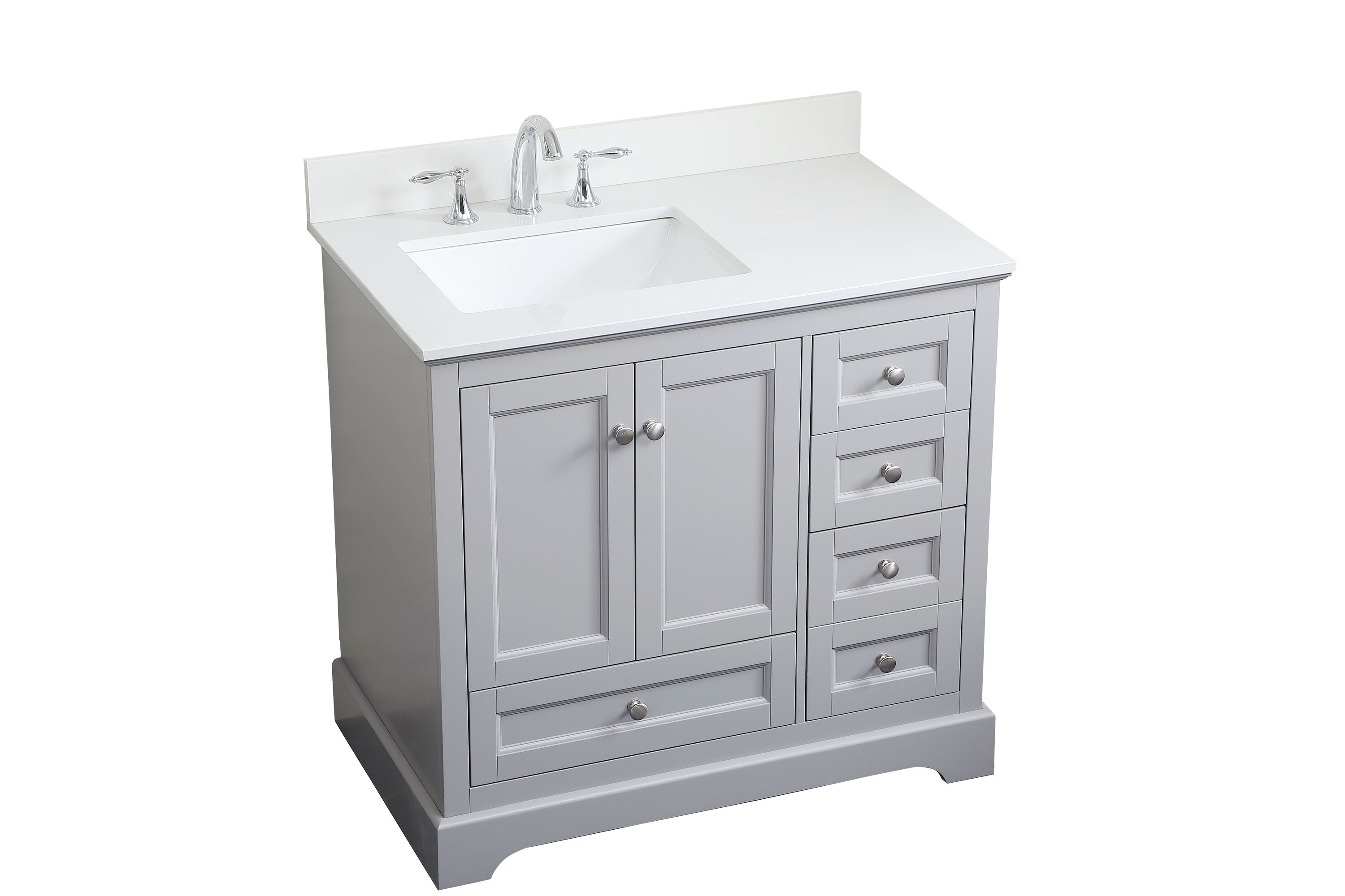 Elegant Decor HF46608GR Bath-Vanity-Combo - View #11