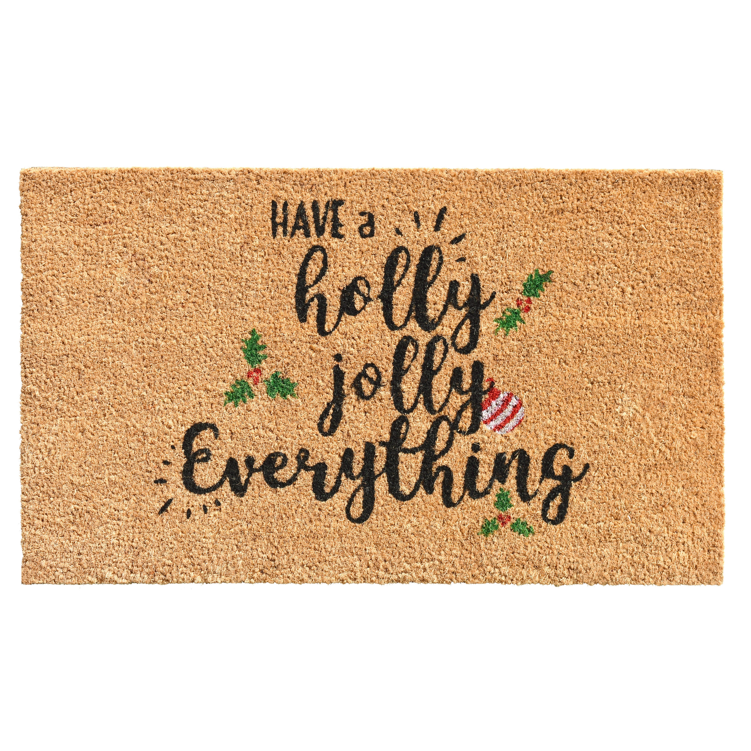 Callowaymills 17x29 Inches Merry Christmas Coir Mat - Indoor/Outdoor ...