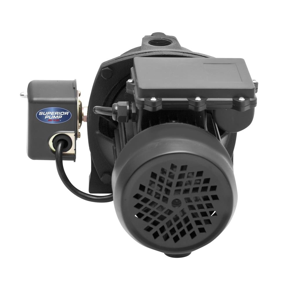 Superior Pump 3/4-HP 115-Volt 9.8-GPM Cast Iron Convertible Jet Well ...