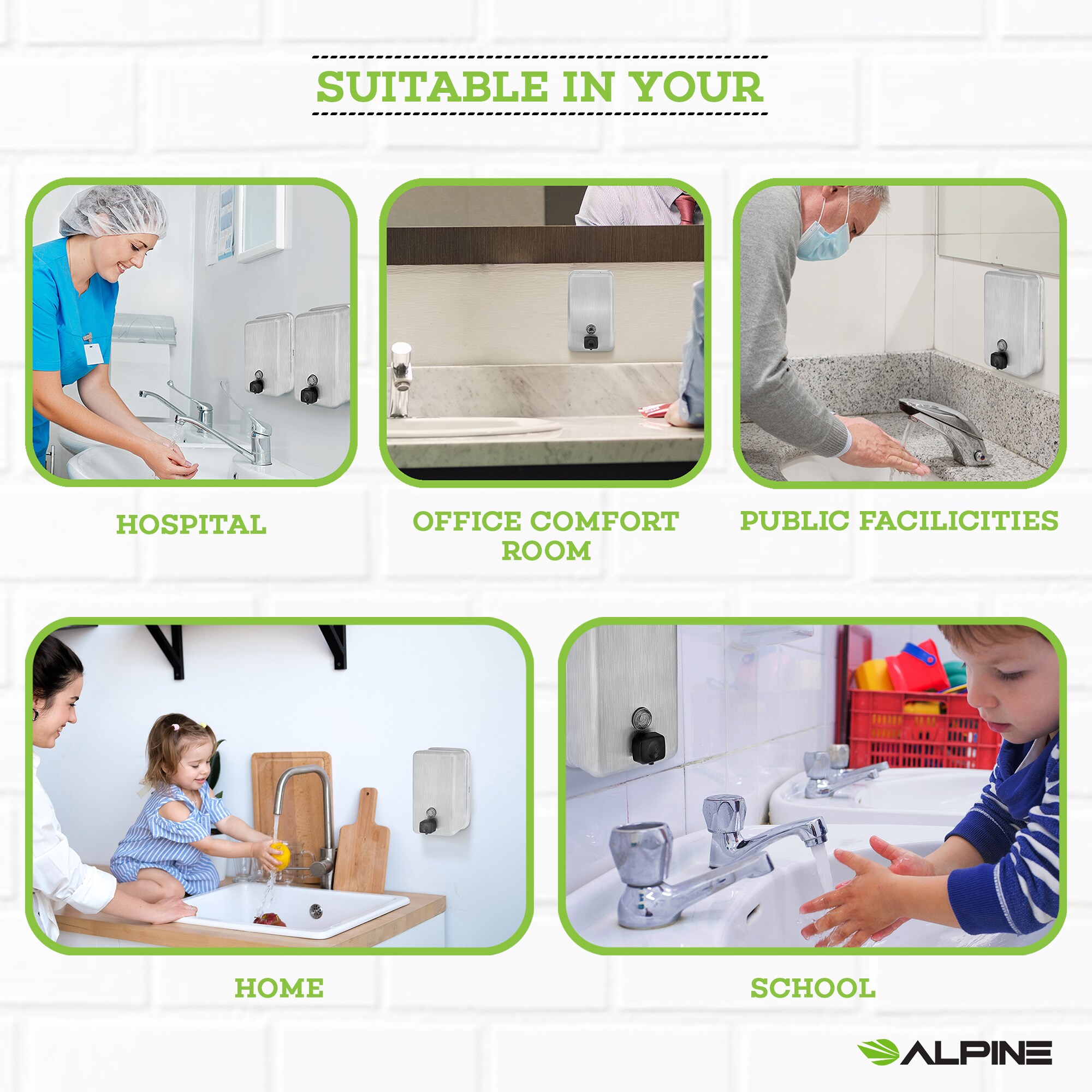 Alpine Industries ESNALHALP423SSB Hand-Soap-And-Sanitizers - View #5