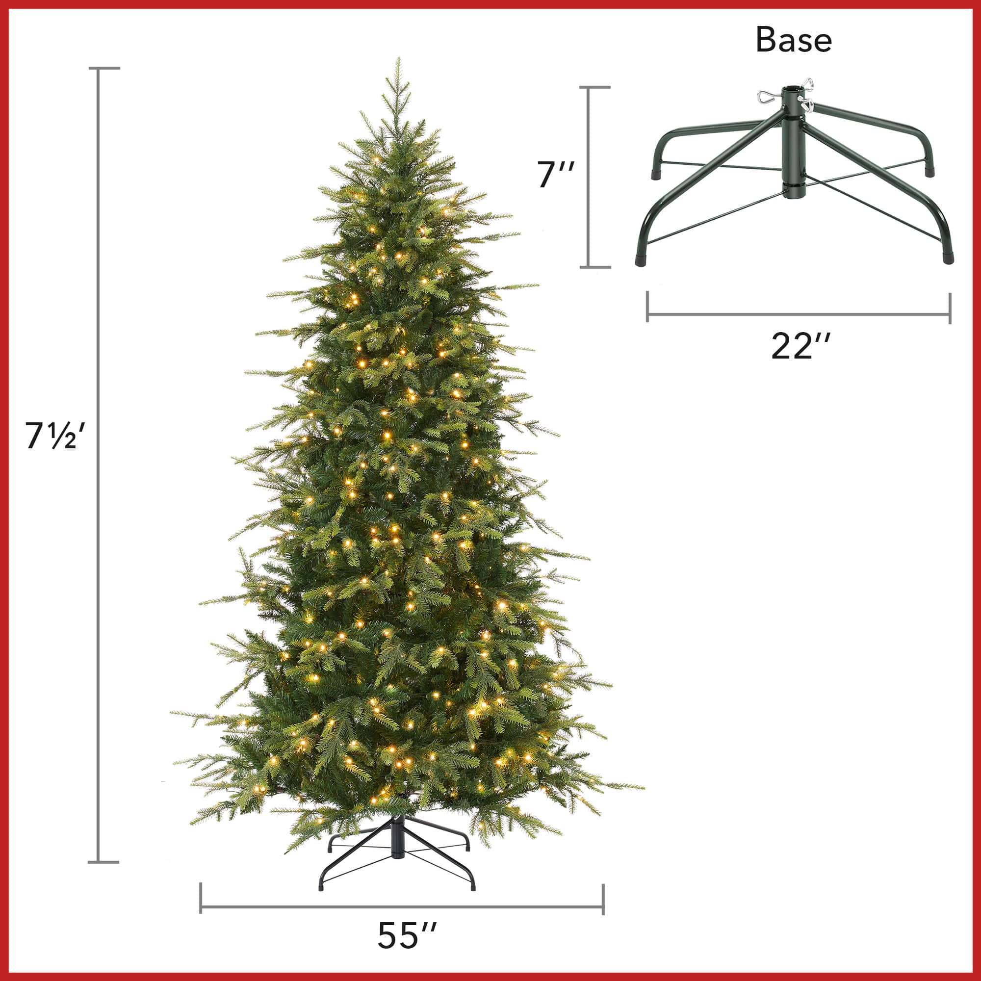 Casafield SZN-TR-247HL Artificial-Christmas-Trees - View #5