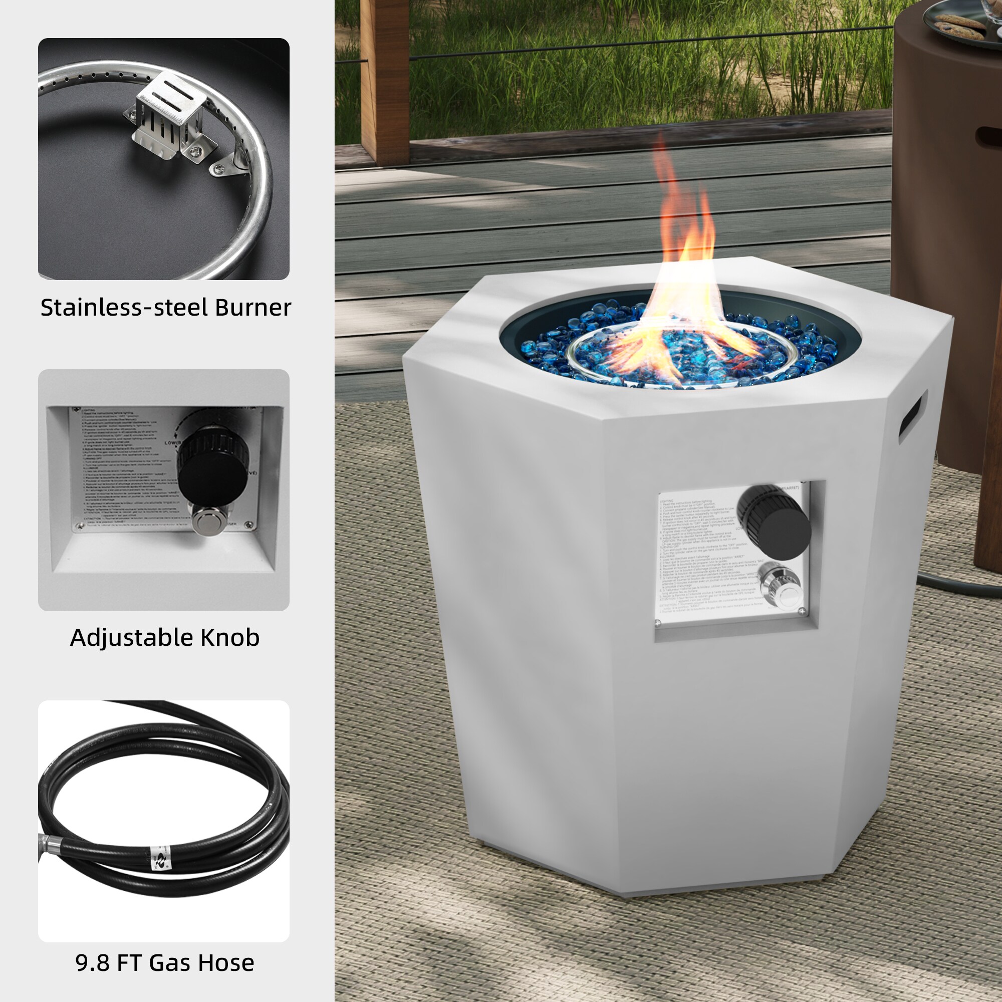 UPHA 24MGO-6BX-KCBF Outdoor-Gas-Firepits - View #5