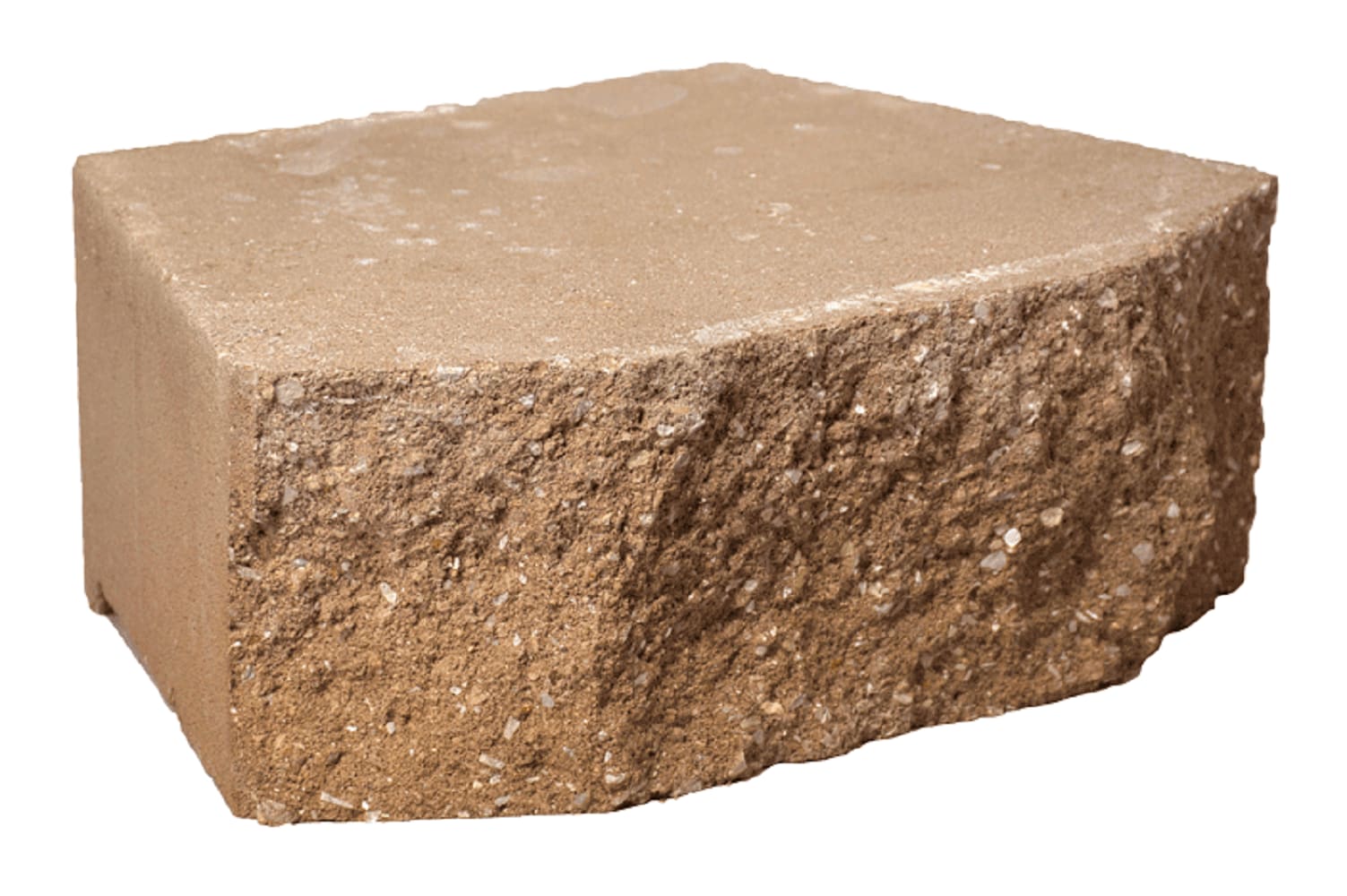 4-in H x 12-in L x 7-in D Tan Splitface Concrete Retaining Wall Block in Brown | - Lowe's MBR7303005