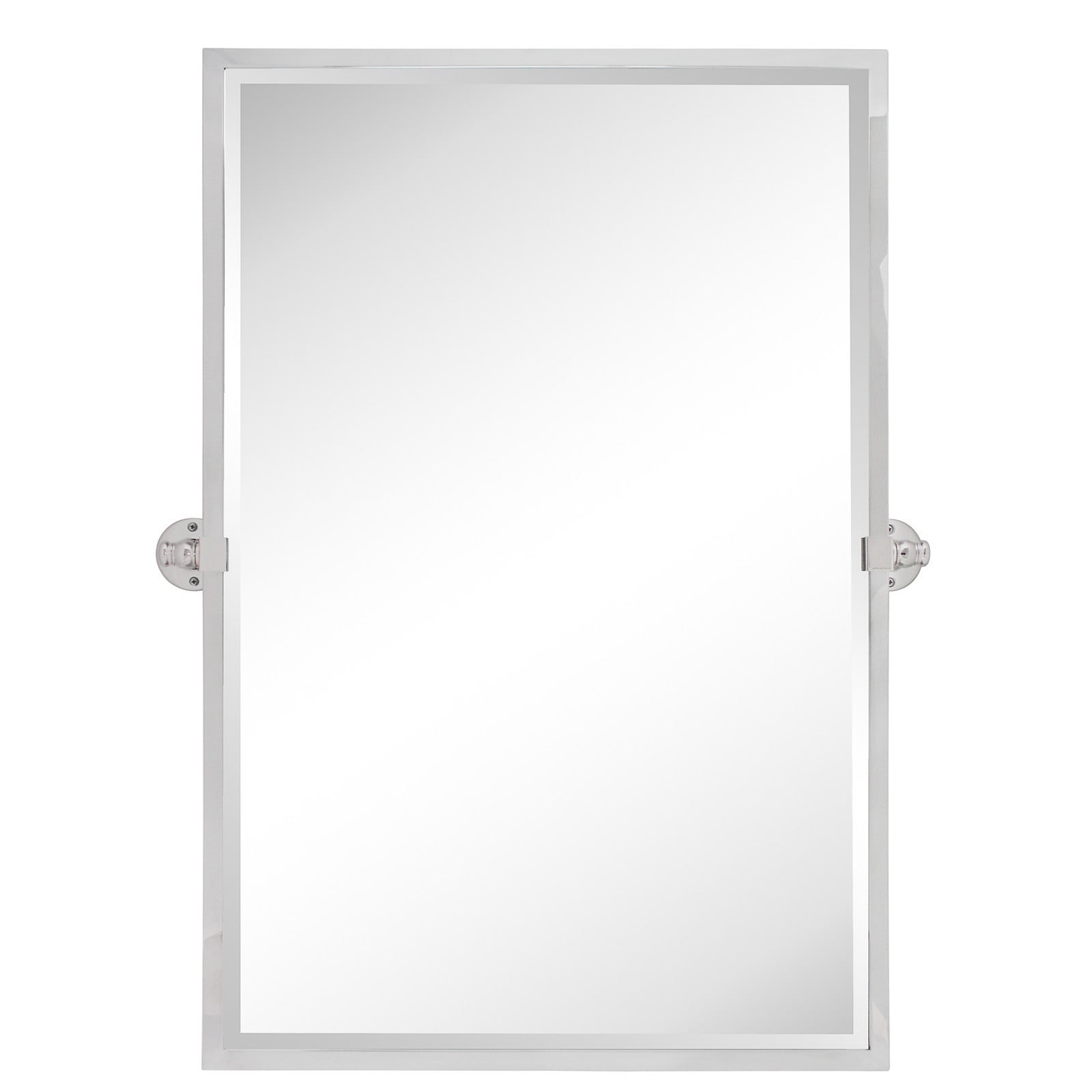 TEHOME GC-00163 Blakley 24-in x 36-in Beveled Rectangle Tilting Bathroom Vanity Mirror ( Chrome )