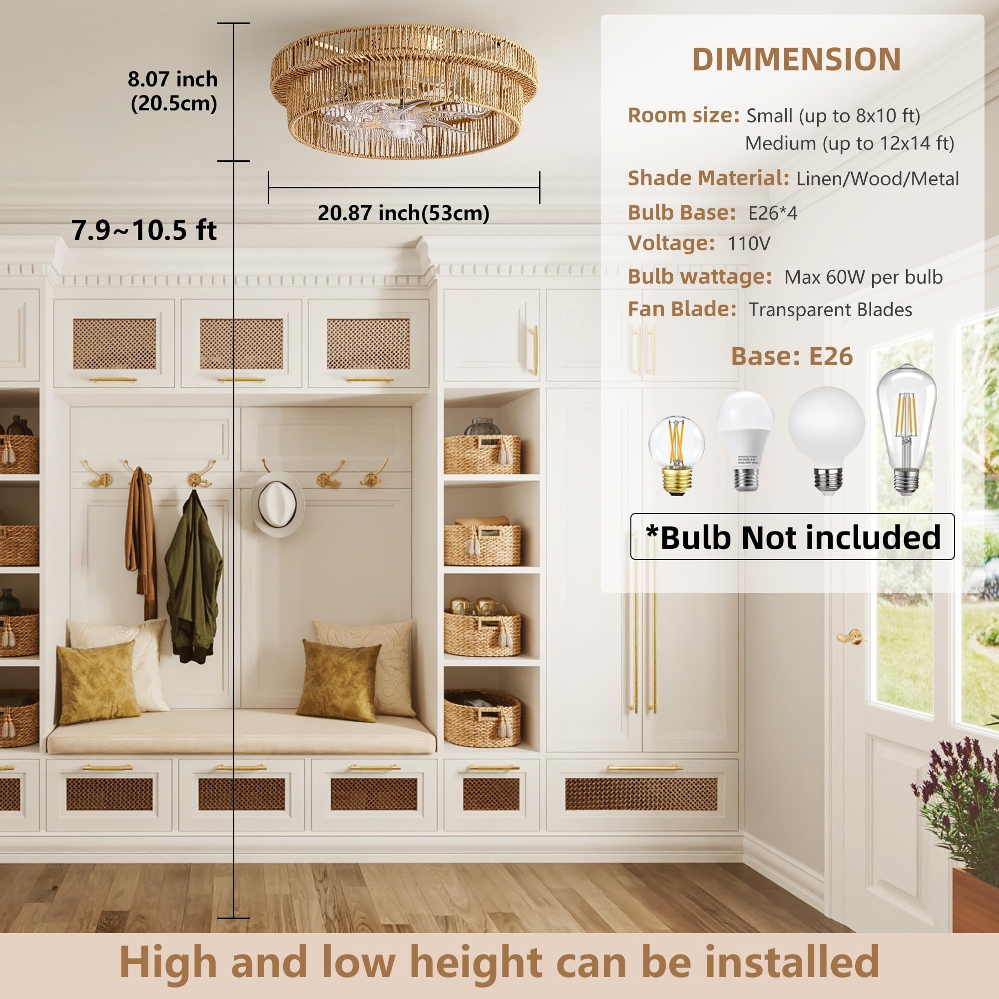 Etokfoks LETMXT03M Ceiling-Fans - View #3