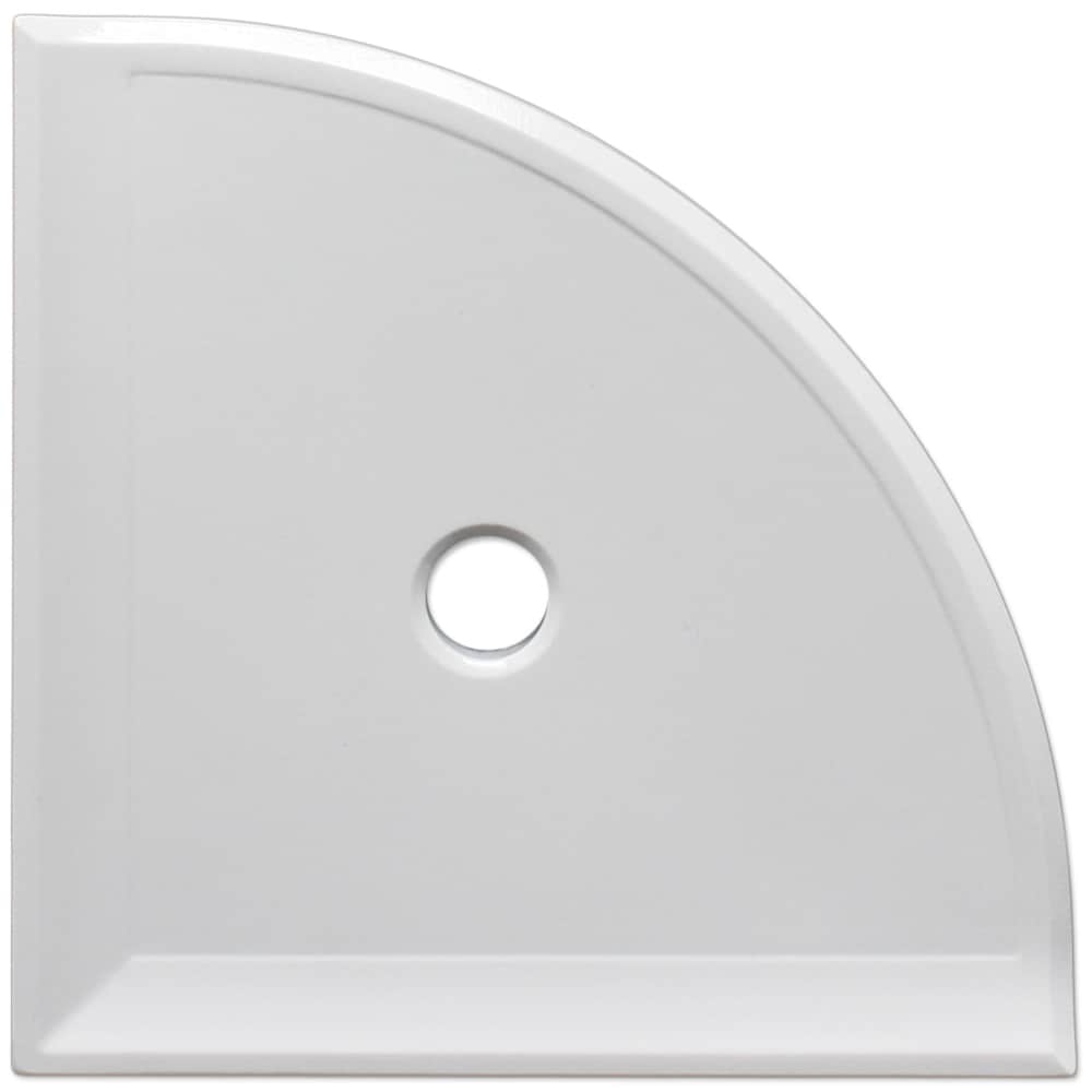 Stainless Steel Shower Shelf, Corner - Quadrant (Brushed)