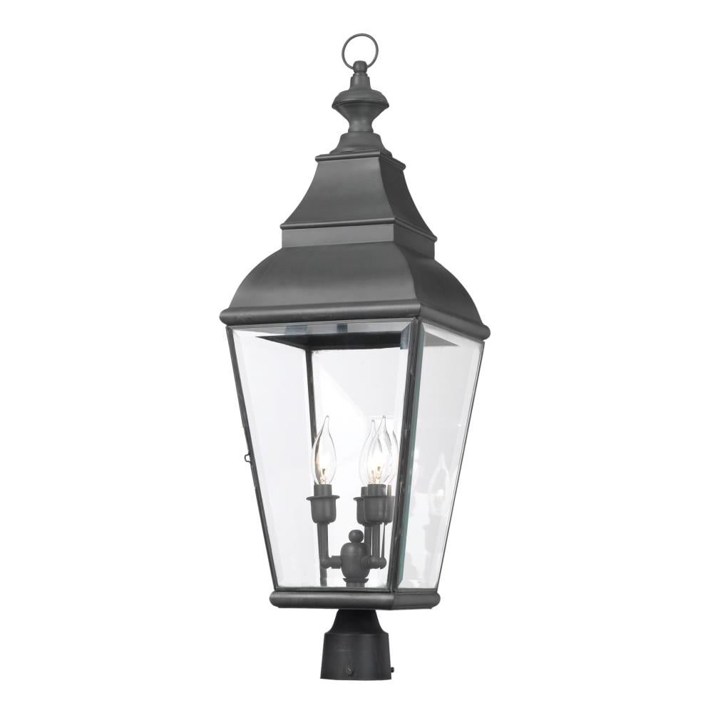 Westmore Lighting Kelsey Ridge 29-in Charcoal Traditional Outdoor Post ...