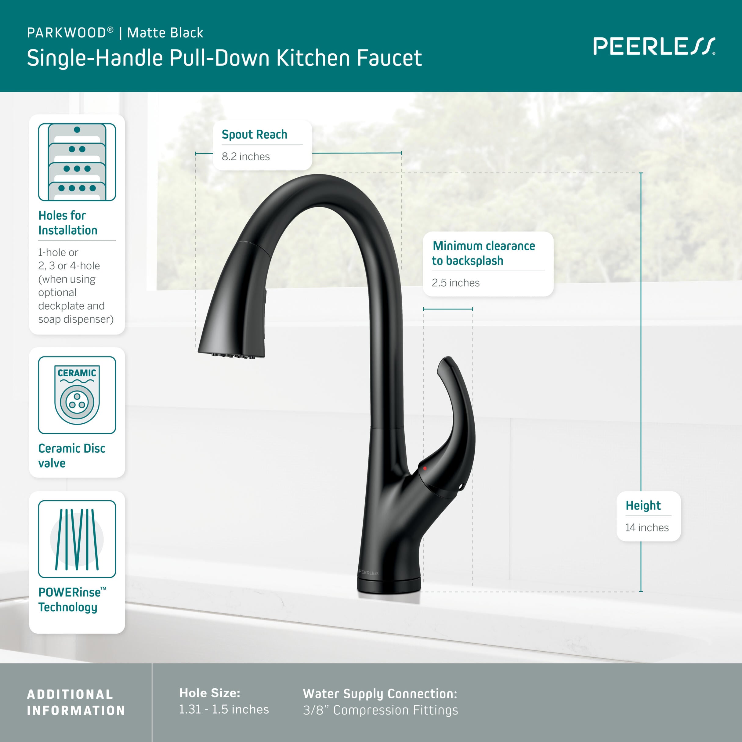Peerless P7935LF-BL Kitchen-Faucets - View #2