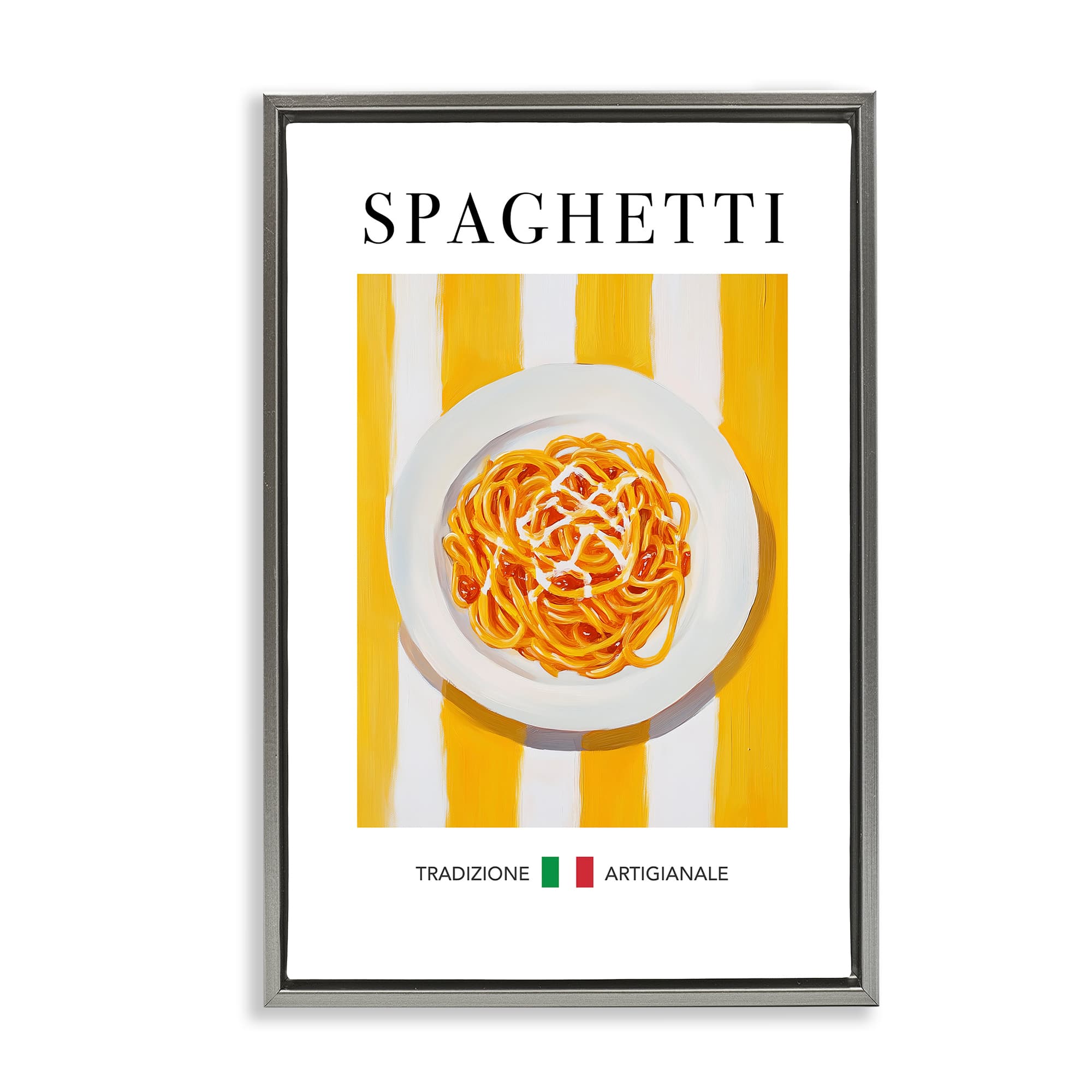 Stupell Industries BT-226-FFL-20X30 Traditional Spaghetti Pasta Floating Frame design by Andreas Magnusson