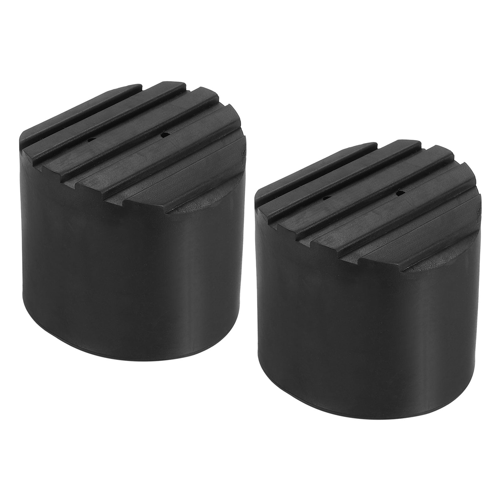 PATIKIL Ladder Non Slip Feet 3.2inch/80mm 2pcs Rubber Round Foot Protective Mat Cushion Replacement for Telescopic Folding Extension Ladder Protection Black