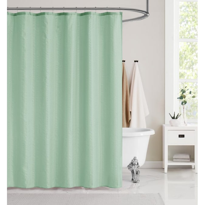 Polyester Sage Solid Shower Curtain, Sage Green Shower Curtain Liner