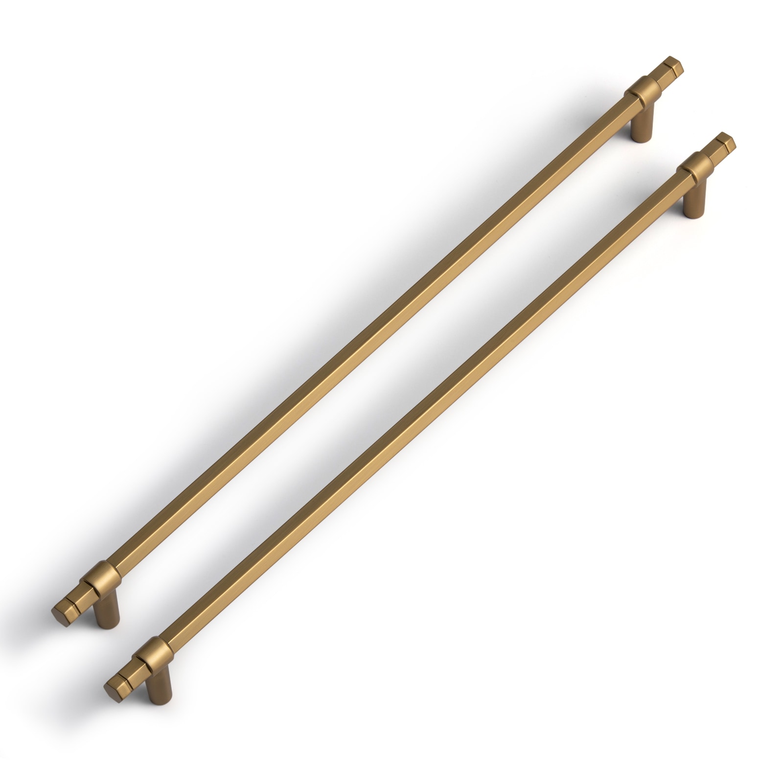 Miaokesen 9598CB-320 12-5/8-in , 320mm Center to Center Dark Champagne Brown Cylindrical Handle 6 -Pack