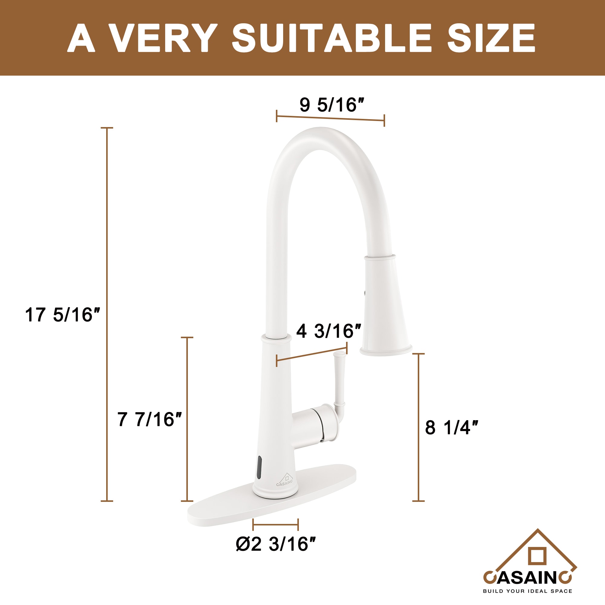 CASAINC CA-W3085-MW Kitchen-Faucets - View #10
