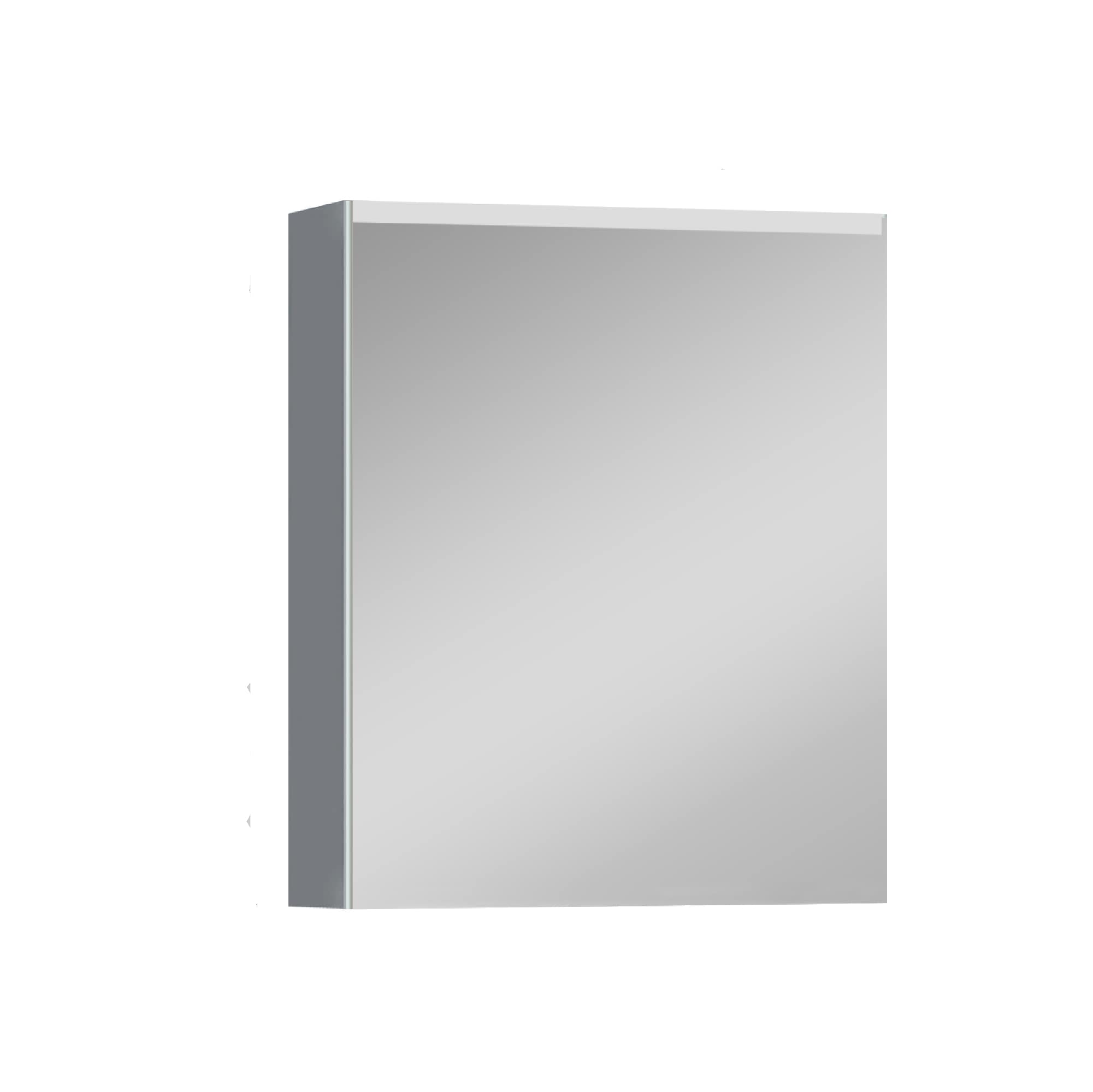 Forclover JSEX2030MC-RD 20-Inches x 30-Inches Lighted LED Surface Mount Aluminum Mirrored Rectangle Soft Close Medicine Cabinet