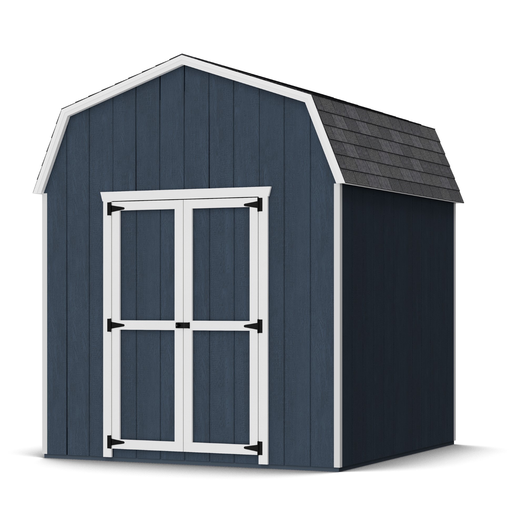 Little Cottage Co 8X8 VGB-6-PC Value Gambrel Barn 8-ft x 8-ft Gambrel Style Wood Outdoor Storage Shed with 2 Doors