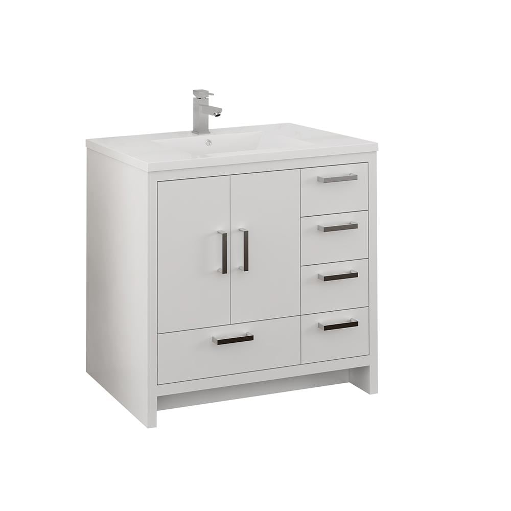Fresca FCB9436WH-R-I Bath-Vanity-Combo - View #2