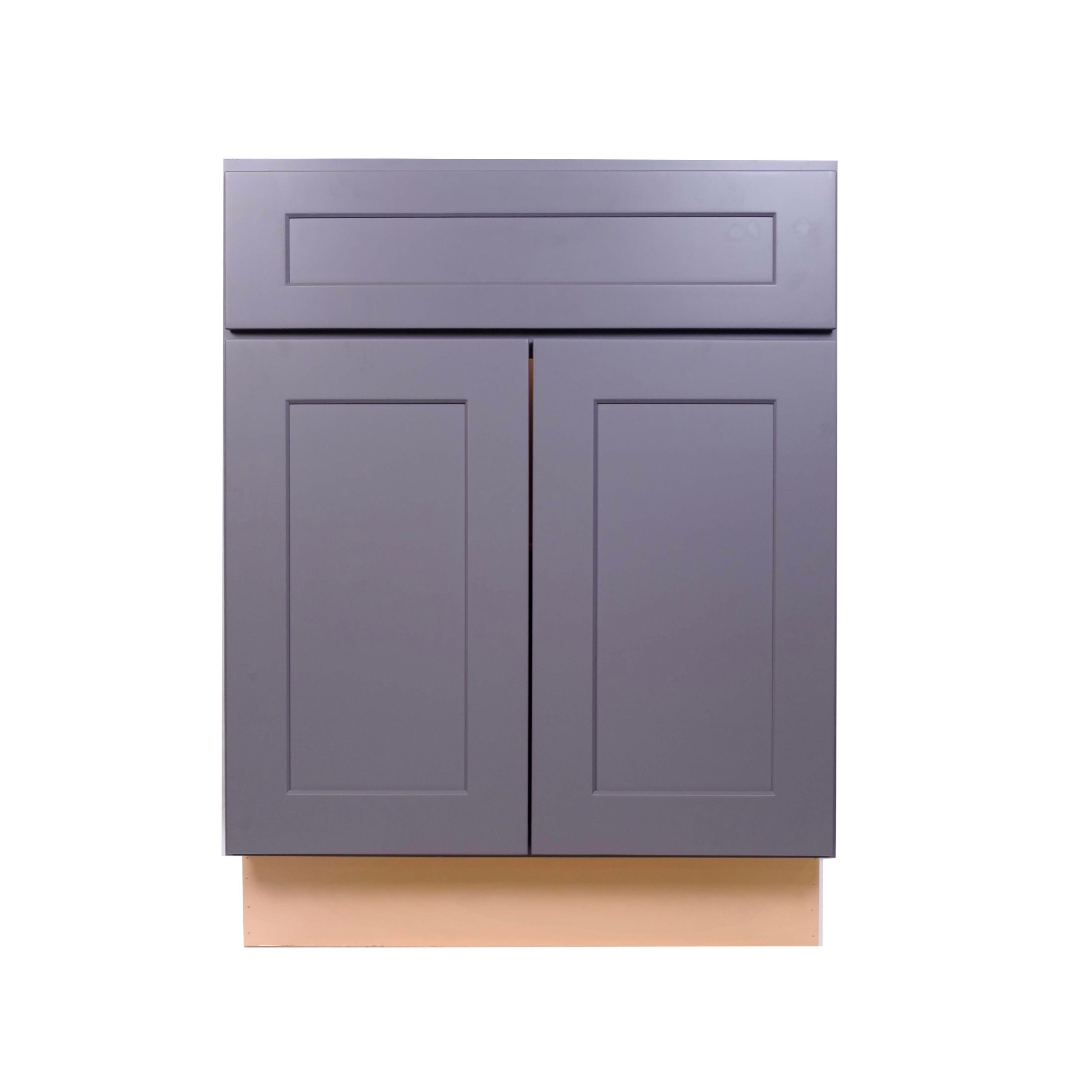 ProCraft Cabinetry 24-in W x 34.5-in H x 24-in D Gray Birch Base Fully ...