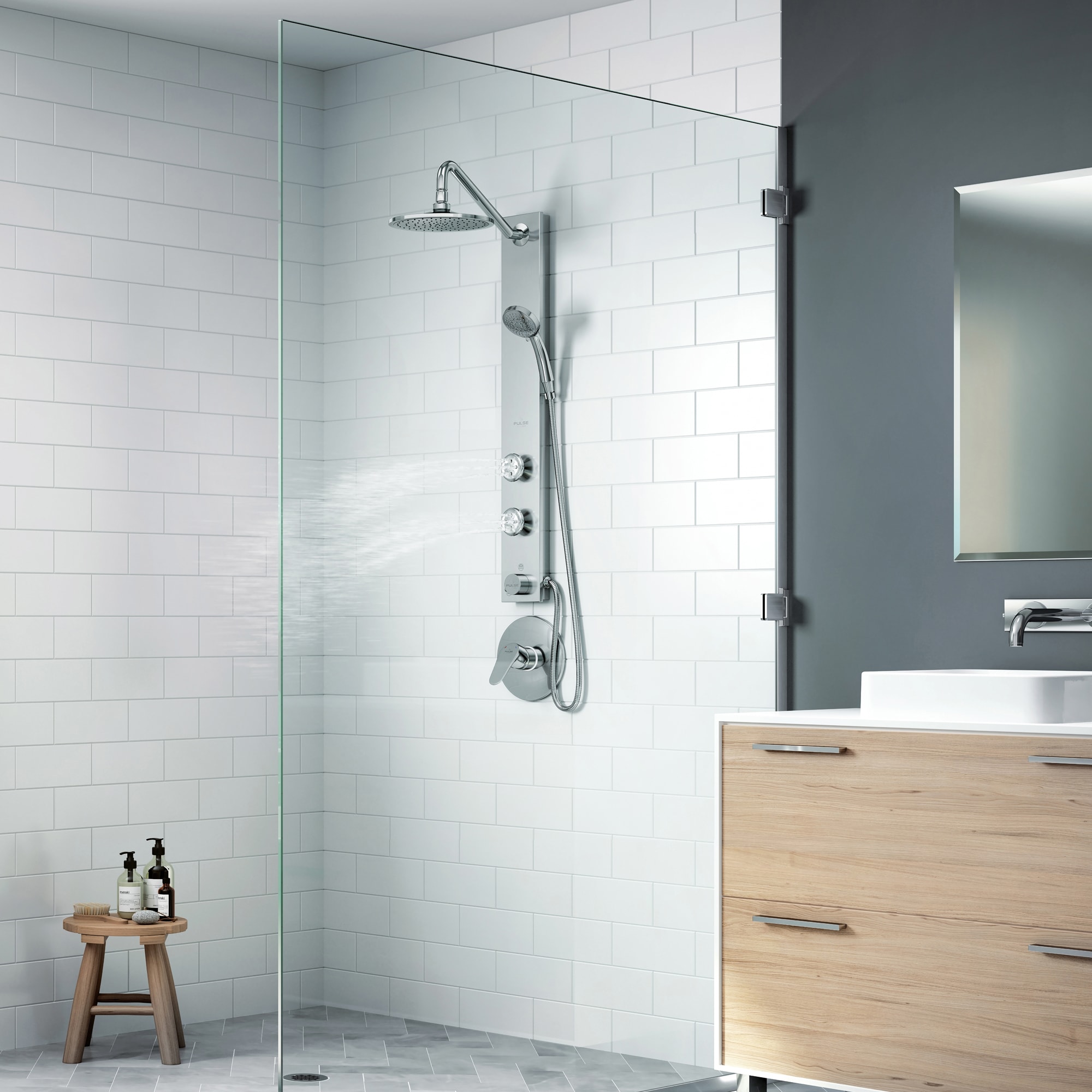 PULSE 1021-SSB Showerhead-Bar-Panels - View #5