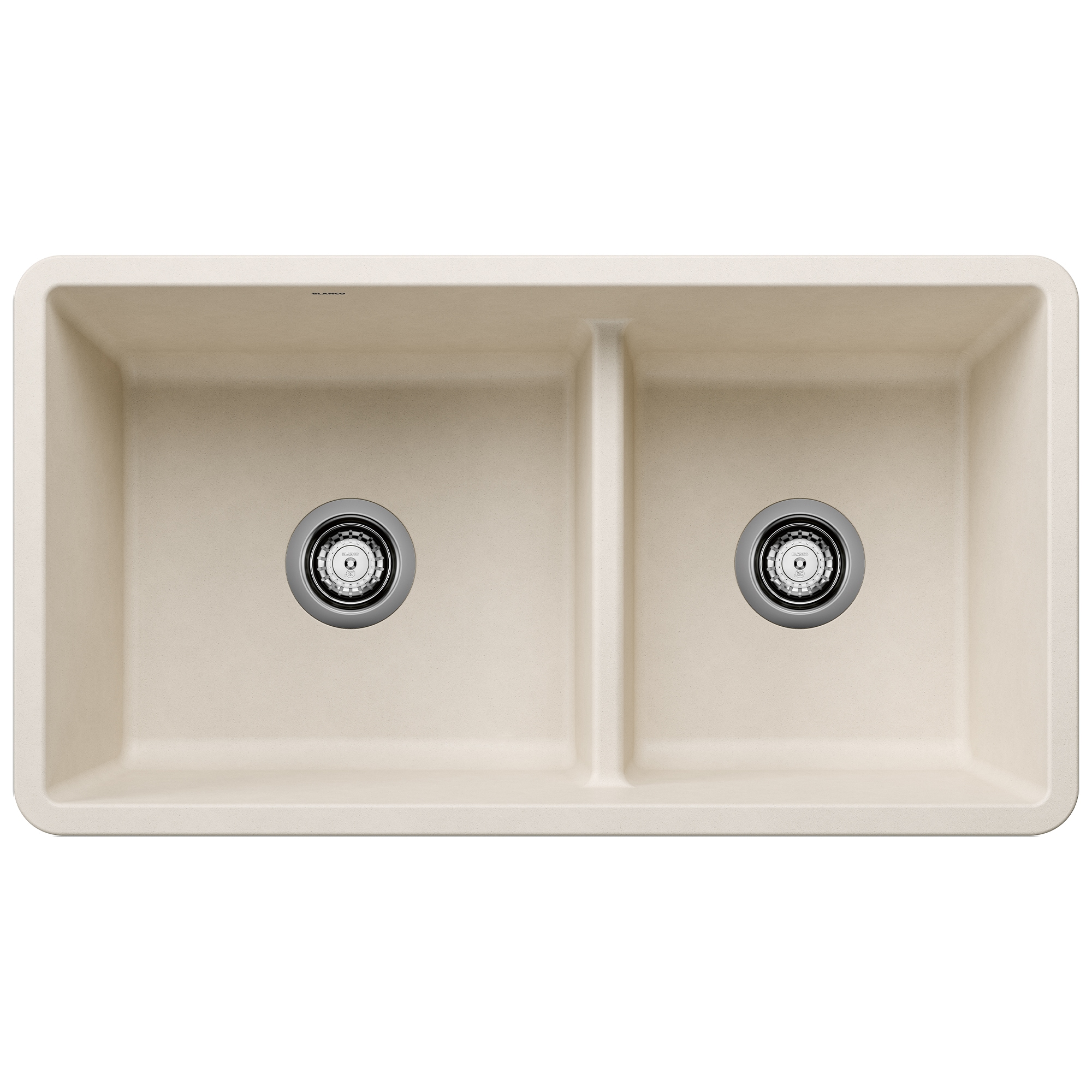 BLANCO 443080 Precis Undermount 33.0-Inches x 18.0-Inches Granite Double offset bowl Kitchen Sink
