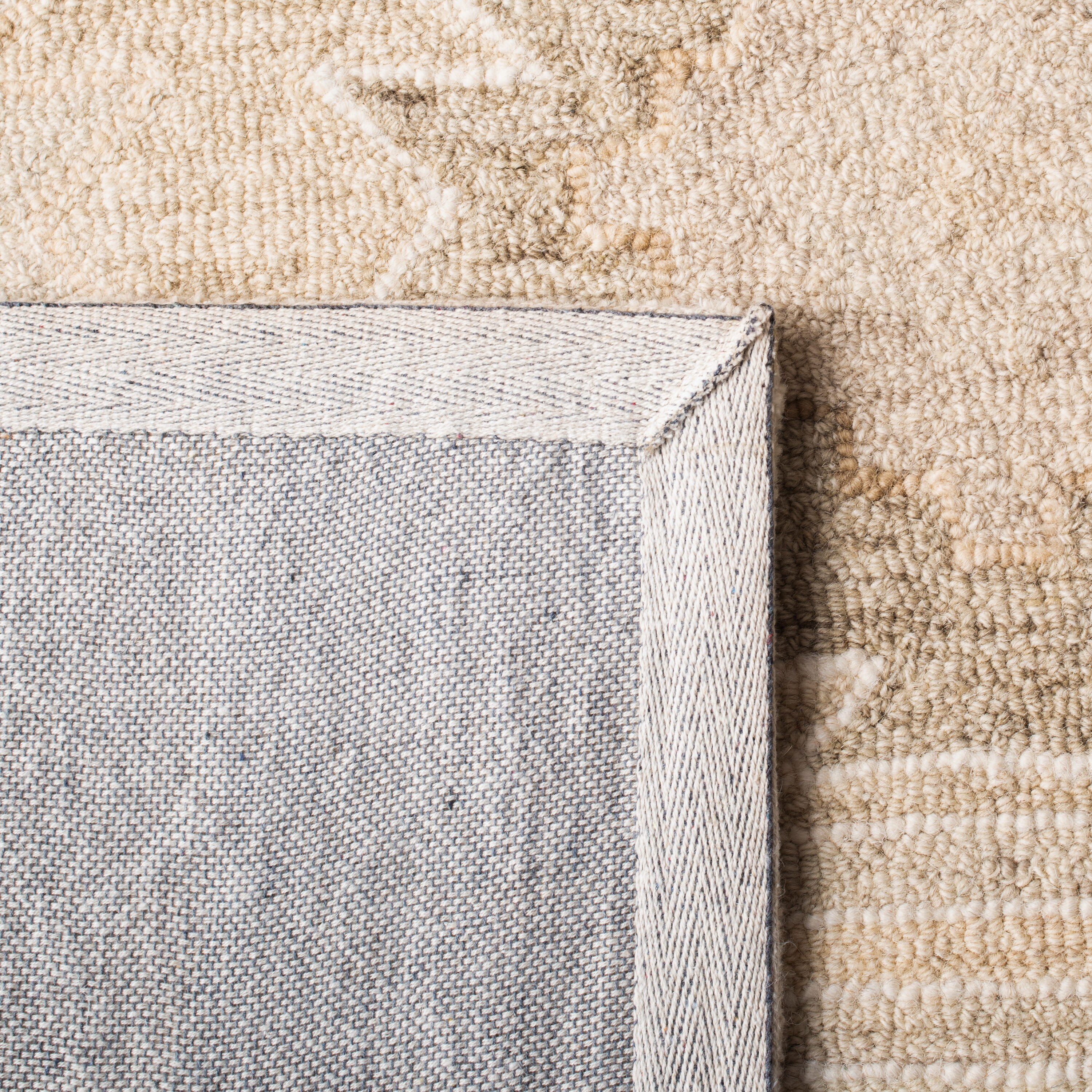 Capri Hand-Tufted Wool Rug in Beige - 5' x 8' Rectangular Design