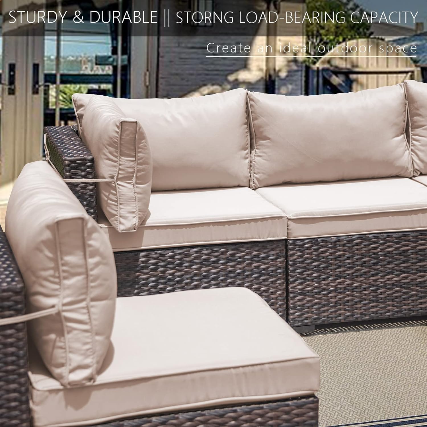 ALAULM LS-7PCS-SAND Patio-Conversation-Sets - View #4