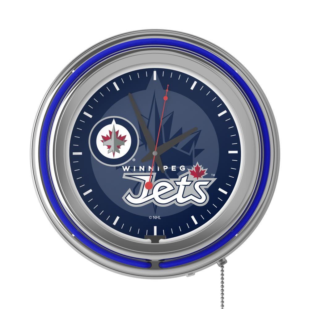 New York Jets 18 Neon Clock