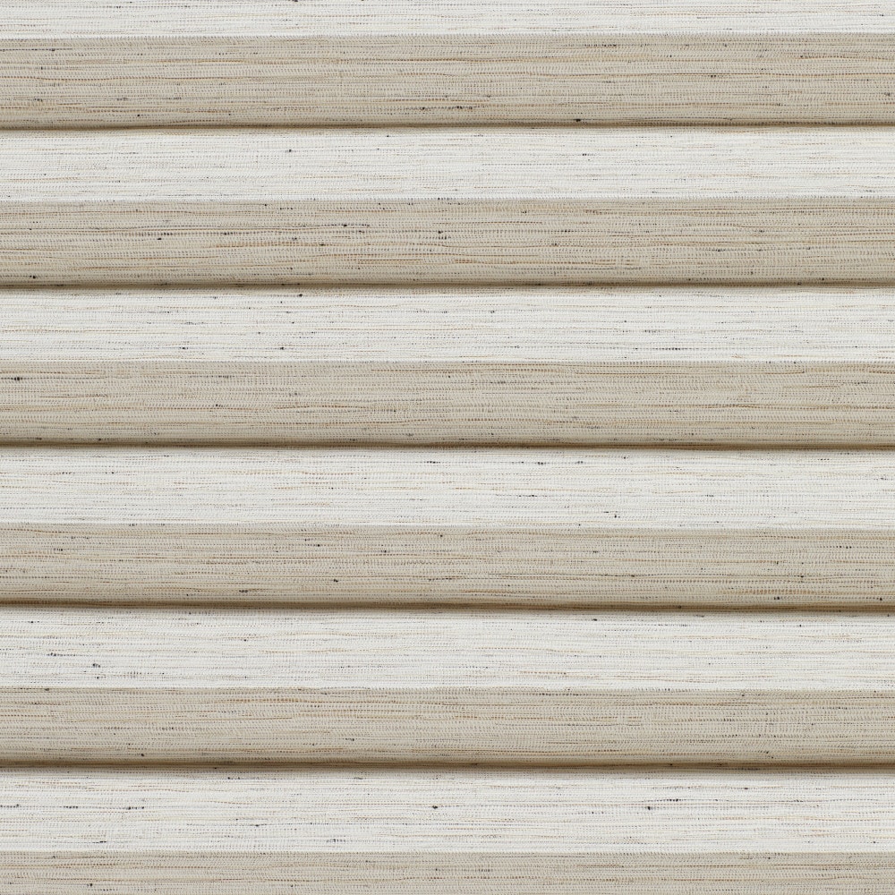 Bali 05B-1754 Footpath Chocolate Milkshake Light filtering Polyester Pleated shade swatch