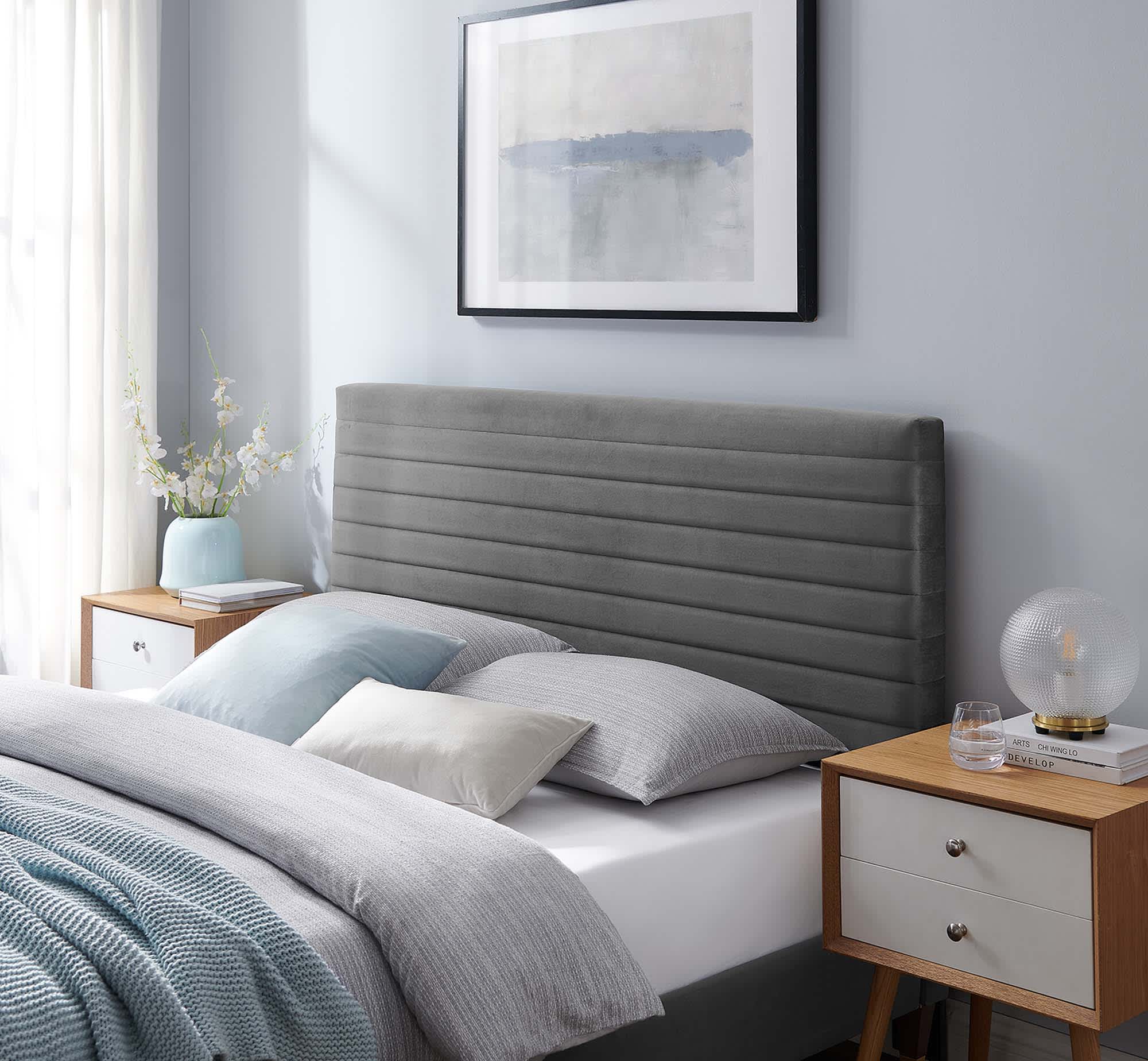 Modway MOD-7024-GRY Upholstered-Headboards - View #3