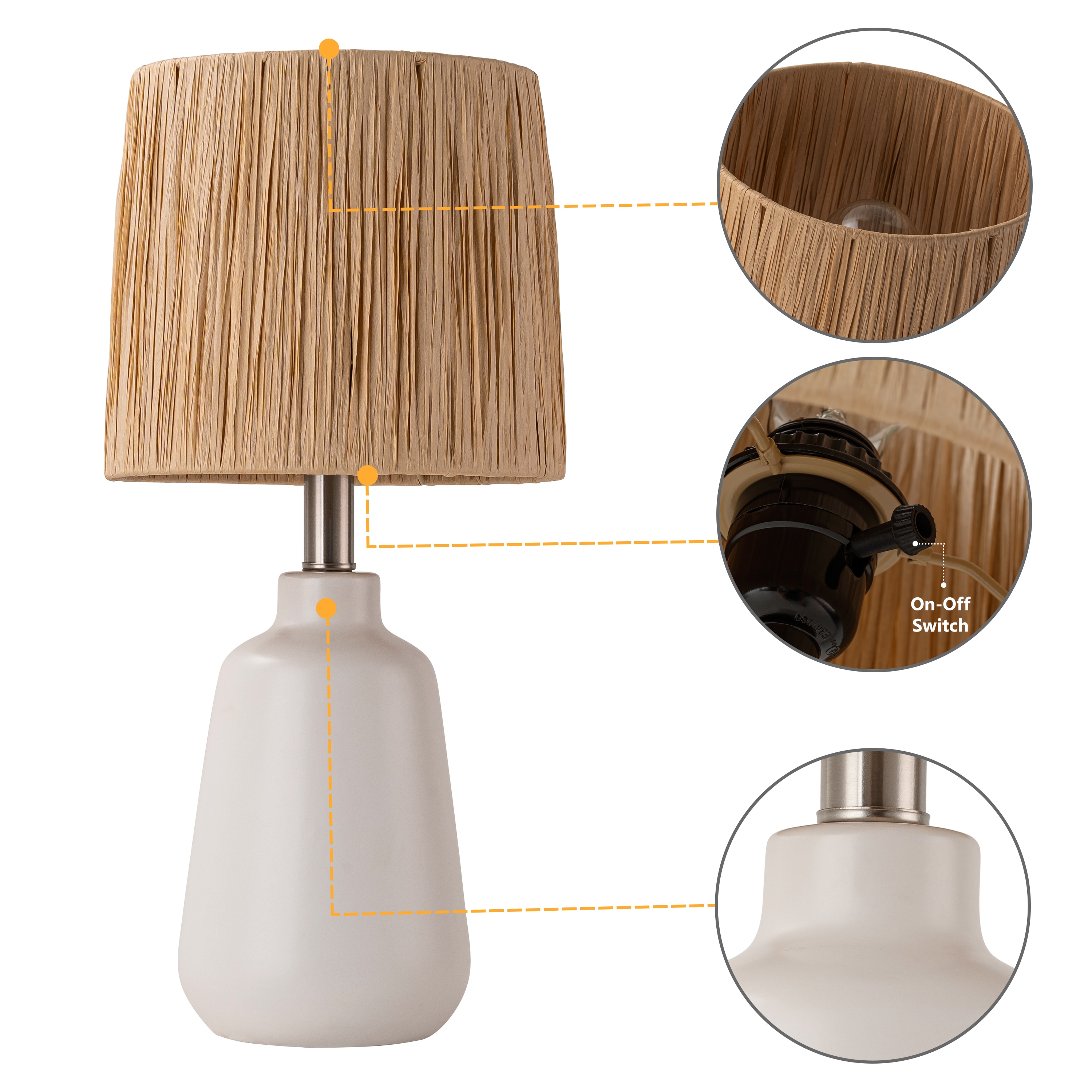 C Cattleya LCA2495-WS Table-Lamps - View #4