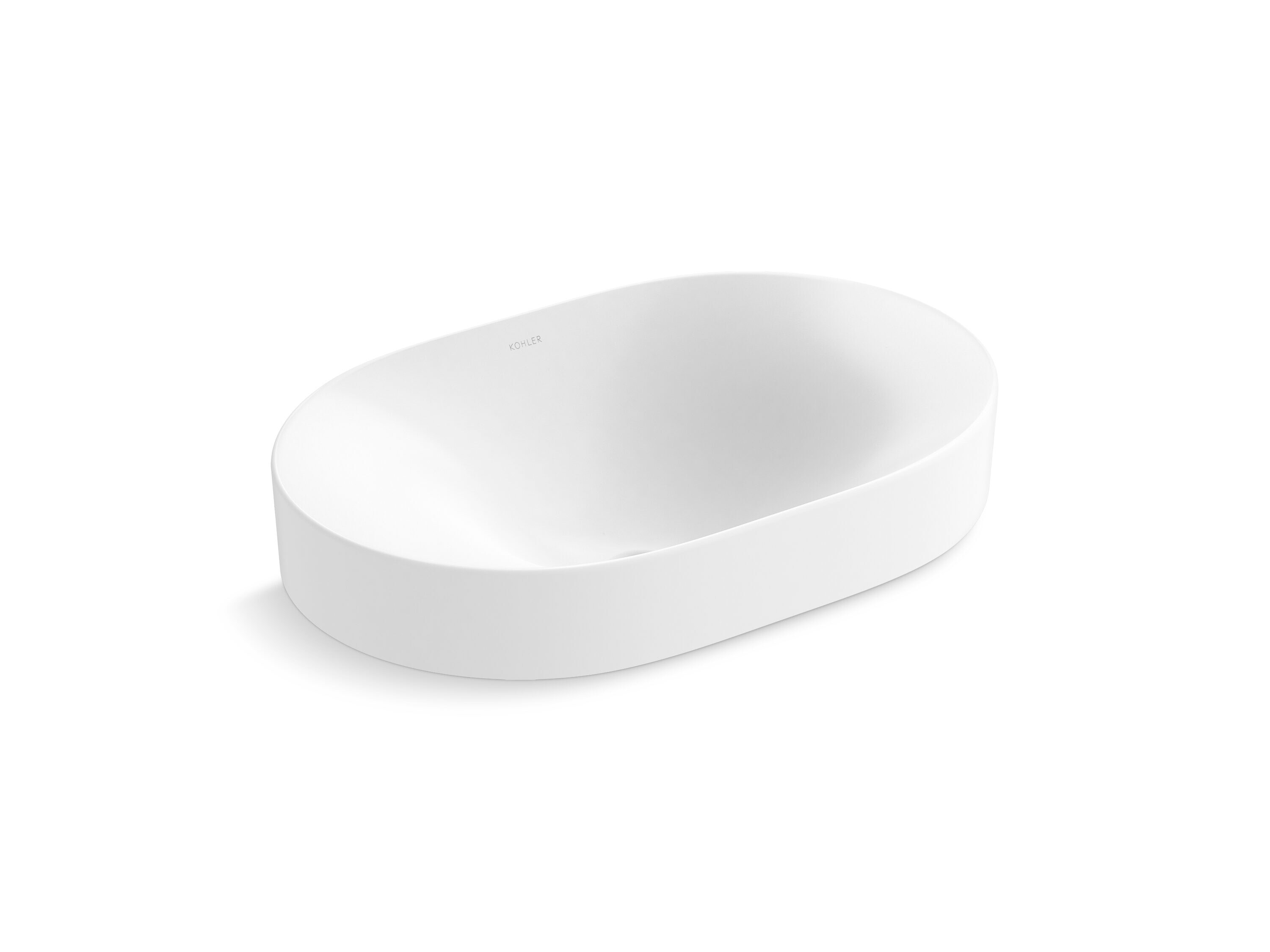 KOHLER Chalice Vitreous China Vessel Oval Modern White