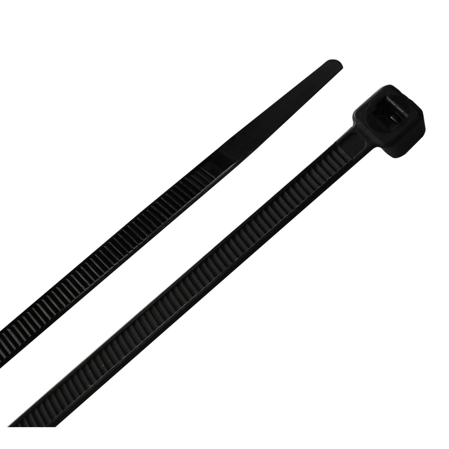 Home Plus  8 in. L Black Cable Tie 100 pk
