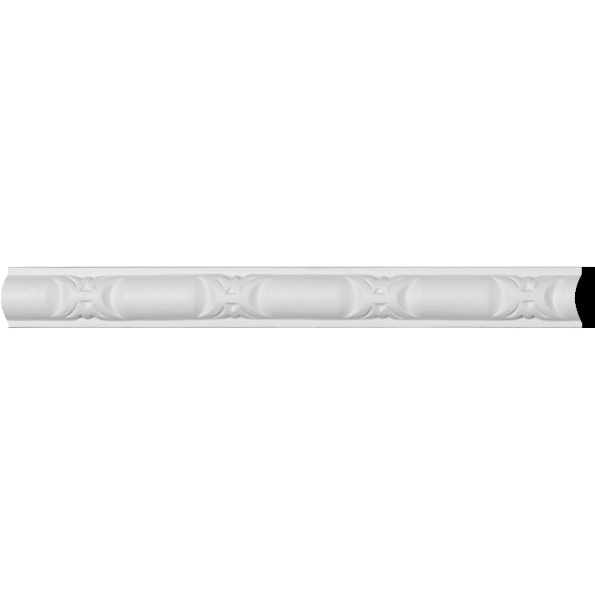 Ekena Millwork MLD01X00VA-CASE-8 Valeriano Bead and Barrel Panel Moulding 1/4-in x 1-in x 7-ft 10-1/2-in Primed Polyurethane 167916 Sausage and bead Chair Rail Moulding 8 -Pack