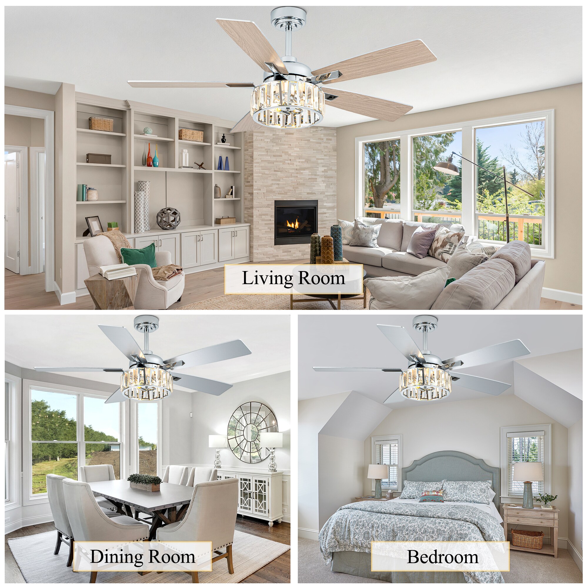 Oaks Decor DC5226OKELMD Ceiling-Fans - View #5