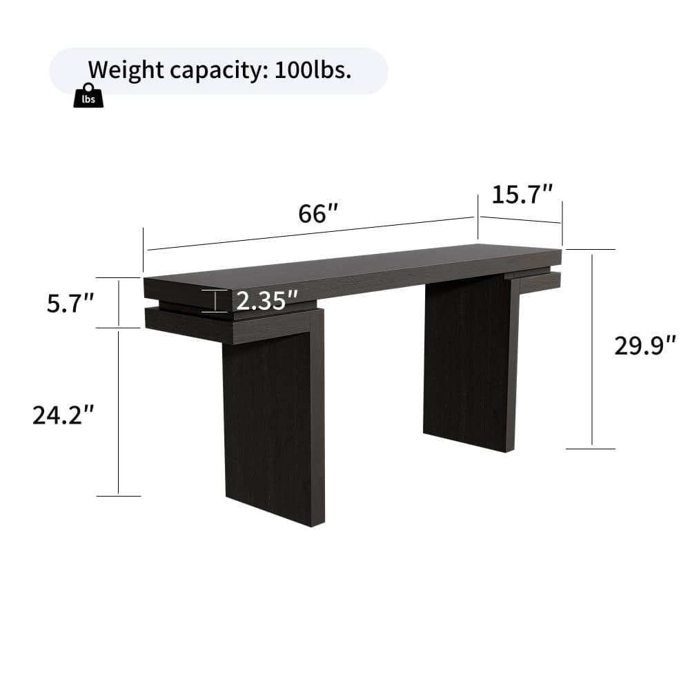 Coolbibila BELLA-CONSOLE-BLACK Console-Sofa-Tables - View #4